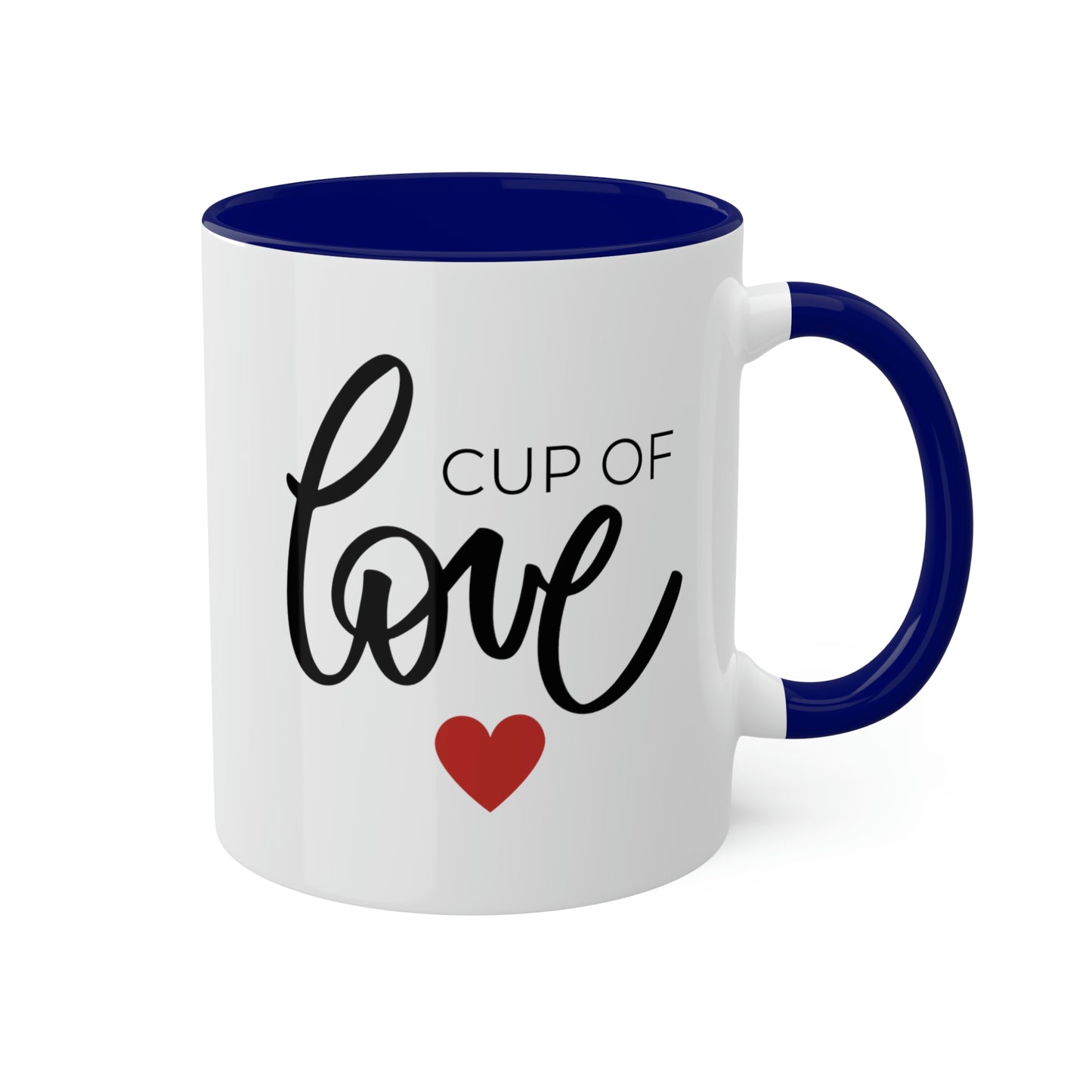 Cup of Love -11oz Coffee Mug - Gift for Mom, Pink Coffee Mug, Mug with Love, Gift for Wife, Mug for Girlfriend, Love You Mug