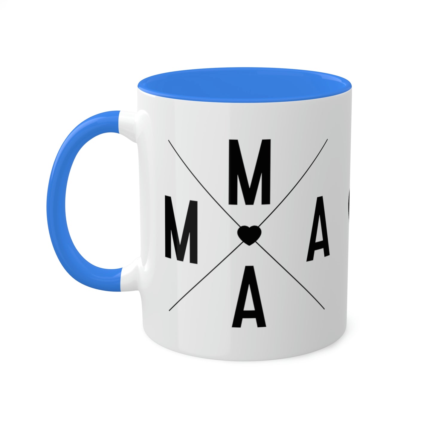 Mama Queen of Hearts - 11oz Coffee Mug, Pink Coffee Mug for Mama, Mother's Day Gift, Love Mama Coffee Cup, Gift for Mama