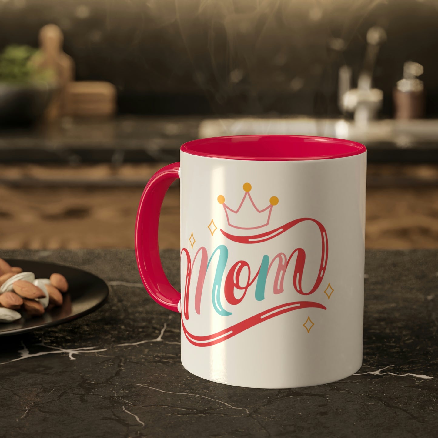 Mom - 11oz Coffee Mug, Novelty Mug, Gift for Mom, Mother's Day Gift, Love Mom Coffee Cup