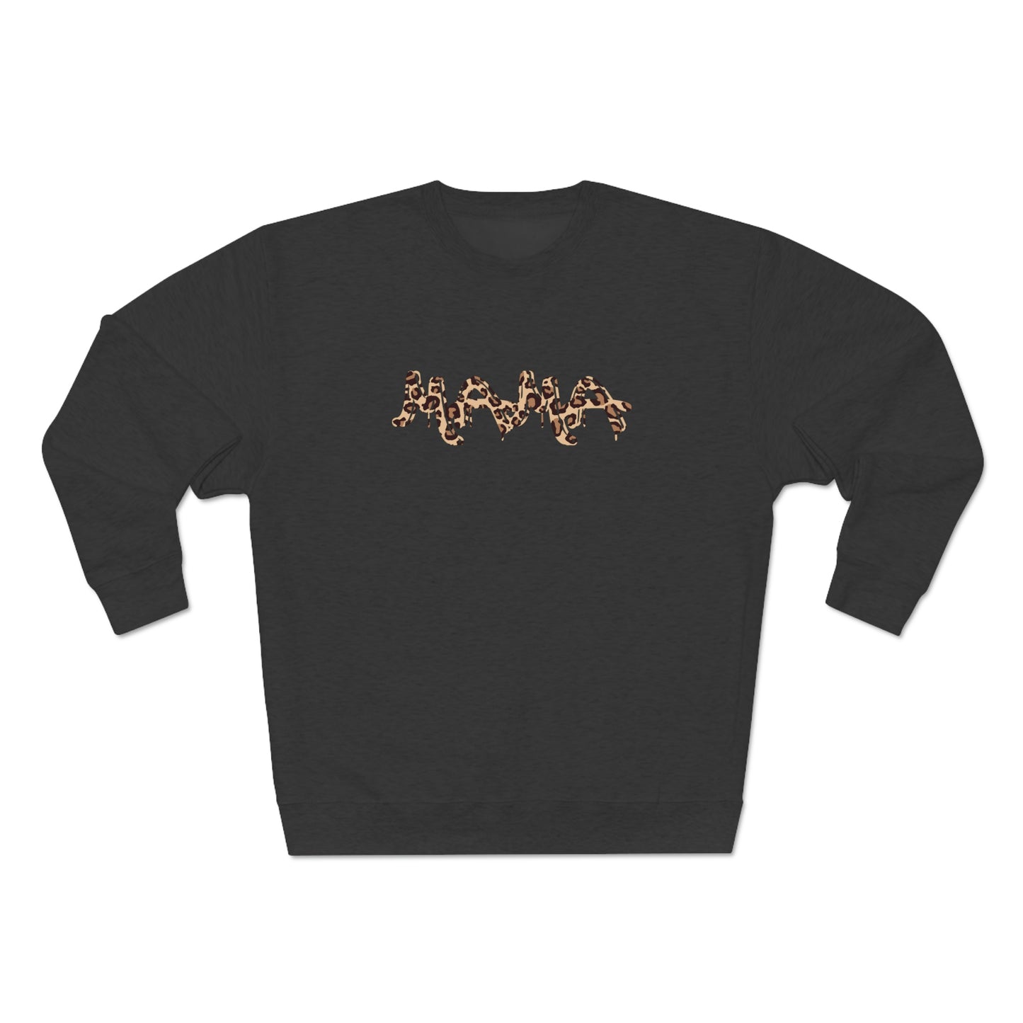 Mama (leopard) - Premium Crewneck Sweatshirt - Gift for Mama, Mother's Day gift, Gift for leopard Lover Mom, Mama Sweatshirt