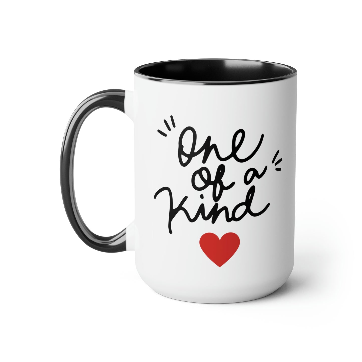 One of a Kind - 15oz Large Coffee Mugs - Inspirational Pink Coffee Mug, Gift for Women, Girl Power Gift, Gift for Women's History Month