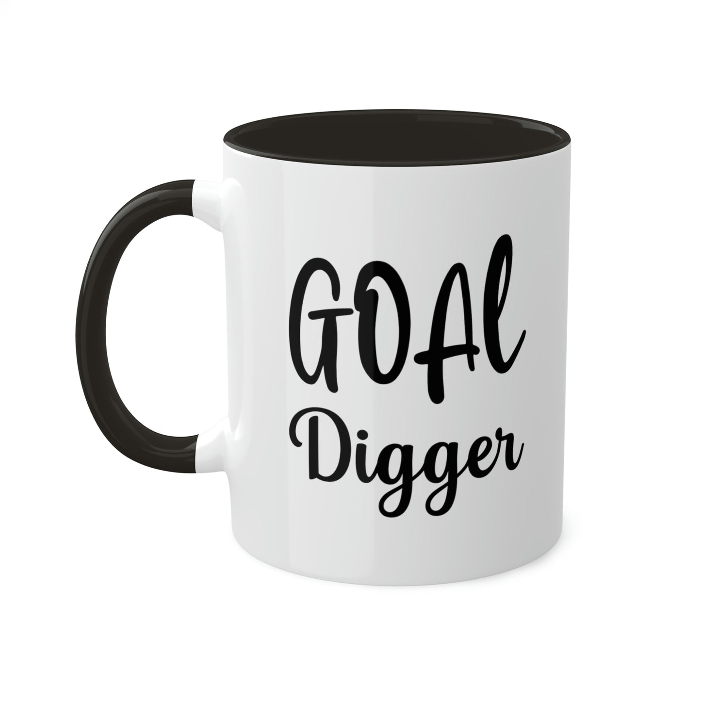 Goal Digger -11oz Coffee Mug - Mug for Ambition, Pink Coffee Mug for Coffee Lover, Mug for Goals, Gift for Boss