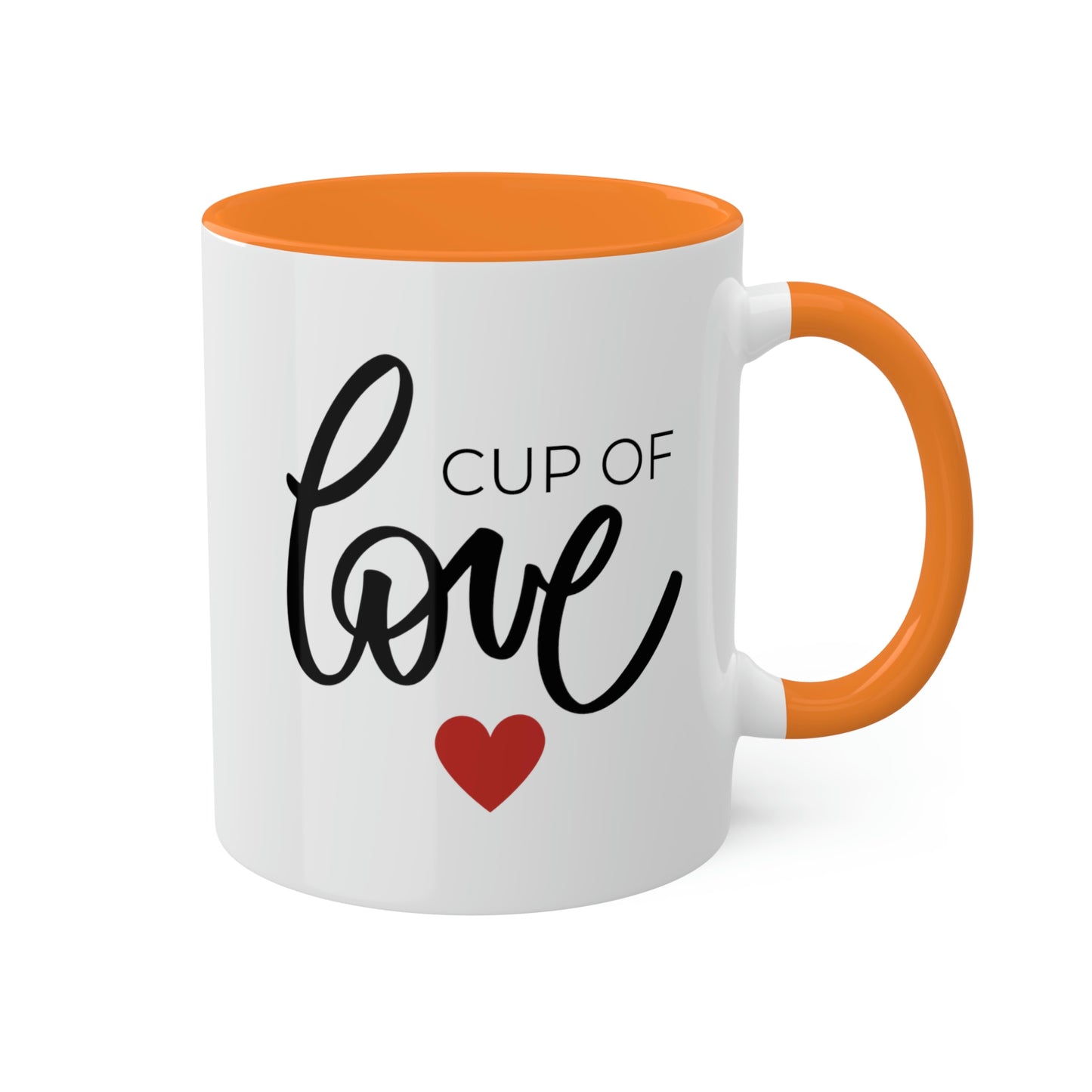 Cup of Love -11oz Coffee Mug - Gift for Mom, Pink Coffee Mug, Mug with Love, Gift for Wife, Mug for Girlfriend, Love You Mug