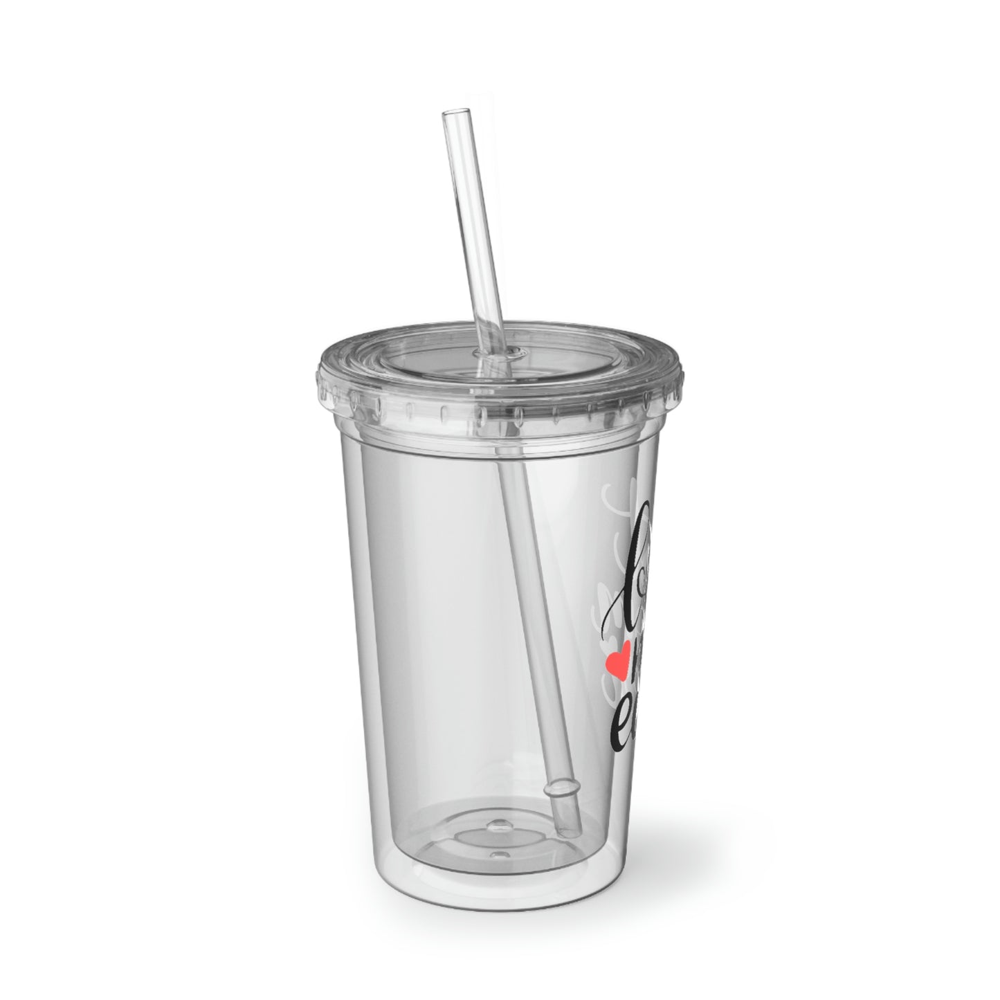 Best Mom Ever - 16oz Acrylic Cup - Clear Plastic Tumbler with Straw, Reusable Travel Ice Coffee Mug, Double Wall Insulated Tumbler With Straw And Lid