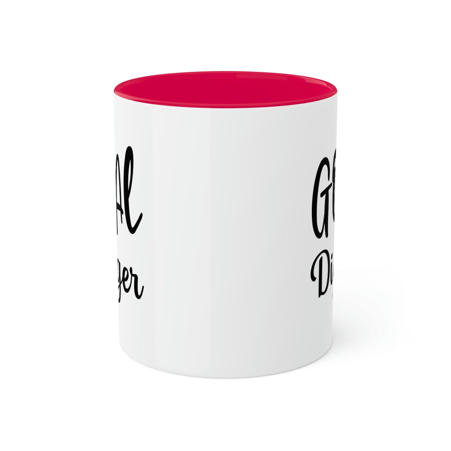 Goal Digger -11oz Coffee Mug - Mug for Ambition, Pink Coffee Mug for Coffee Lover, Mug for Goals, Gift for Boss