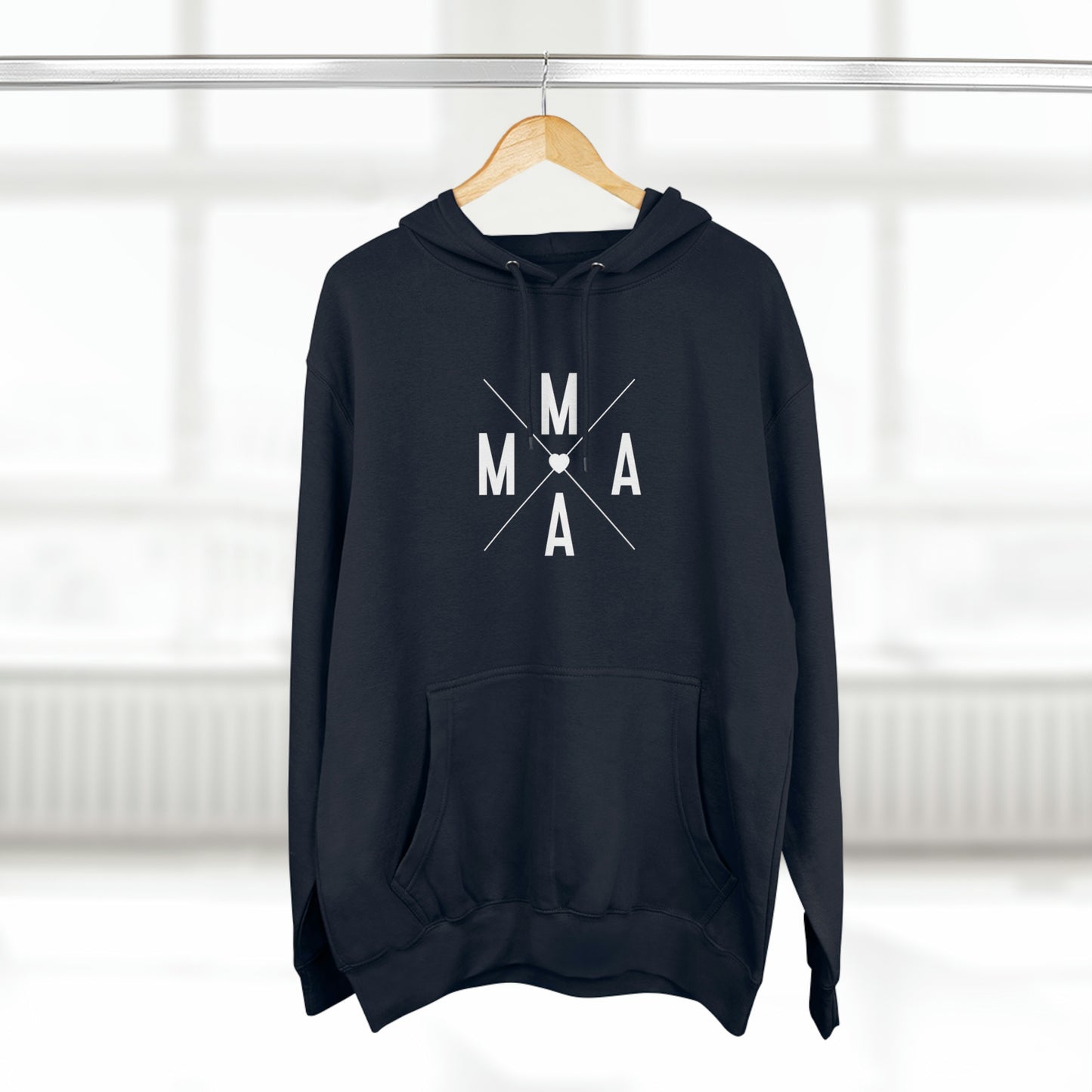 Mama (x) - Unisex Premium Pullover Hoodie - Mother's Day Gift, Novelty Hoodie for Mom, Gift for Mama