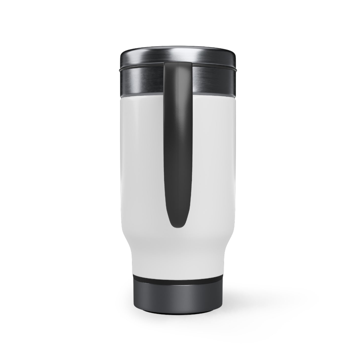Good Mood Sponsored by Coffee - Stainless Steel Travel Mug with Handle, 14oz - Engraved Tumbler, Funny Mug Gift, Funny Travel Mug, Motivational Tumbler, Gift for Friends, Adult Tumbler Gift