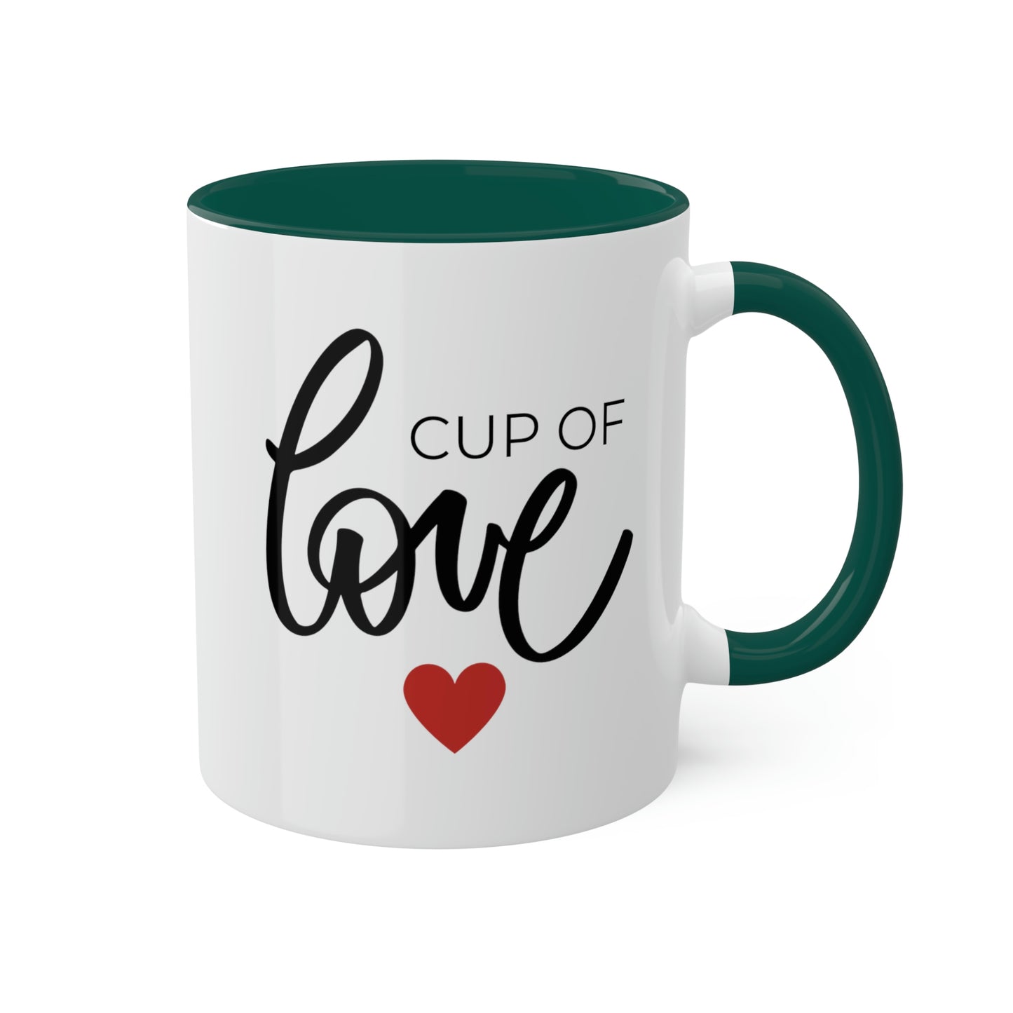 Cup of Love -11oz Coffee Mug - Gift for Mom, Pink Coffee Mug, Mug with Love, Gift for Wife, Mug for Girlfriend, Love You Mug