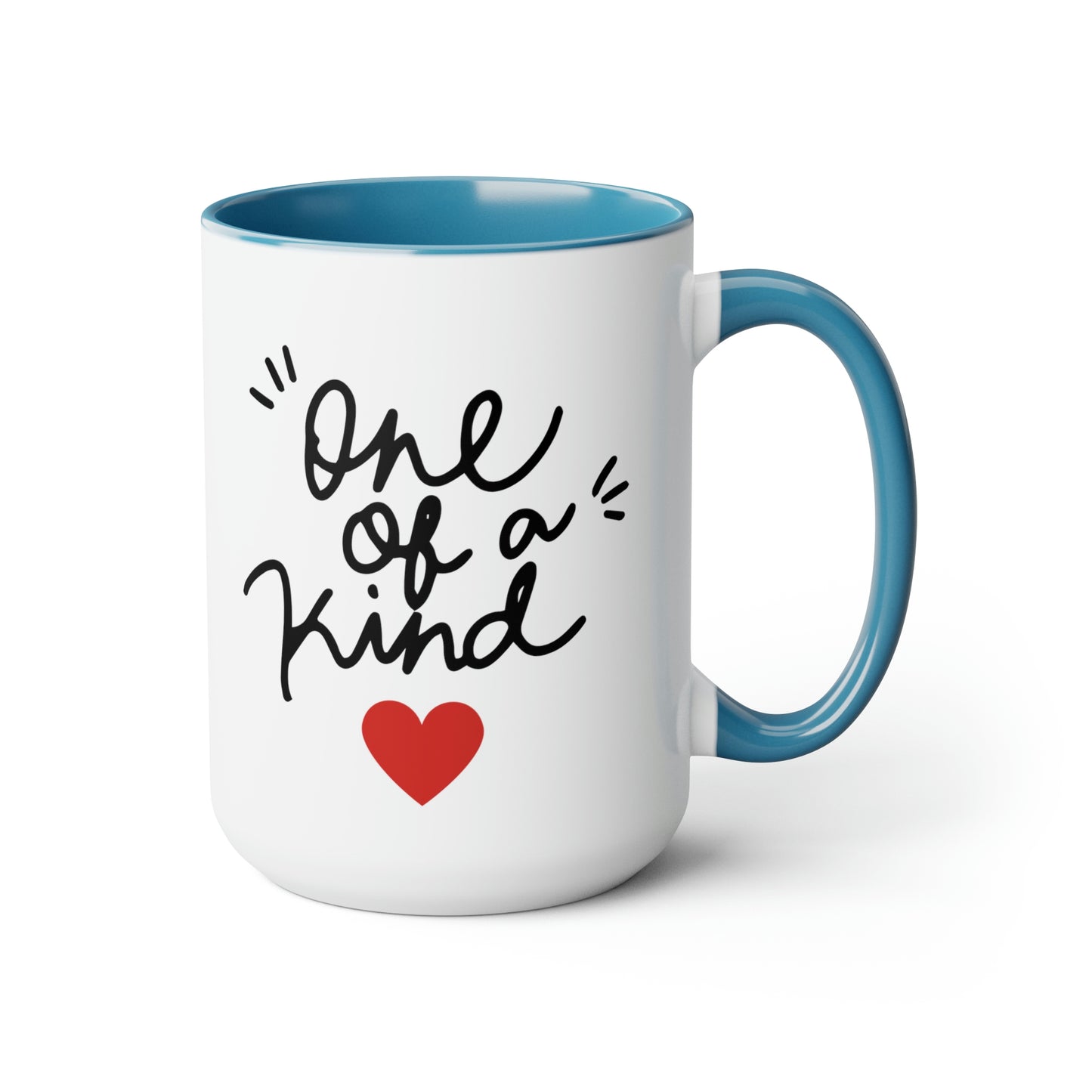 One of a Kind - 15oz Large Coffee Mugs - Inspirational Pink Coffee Mug, Gift for Women, Girl Power Gift, Gift for Women's History Month