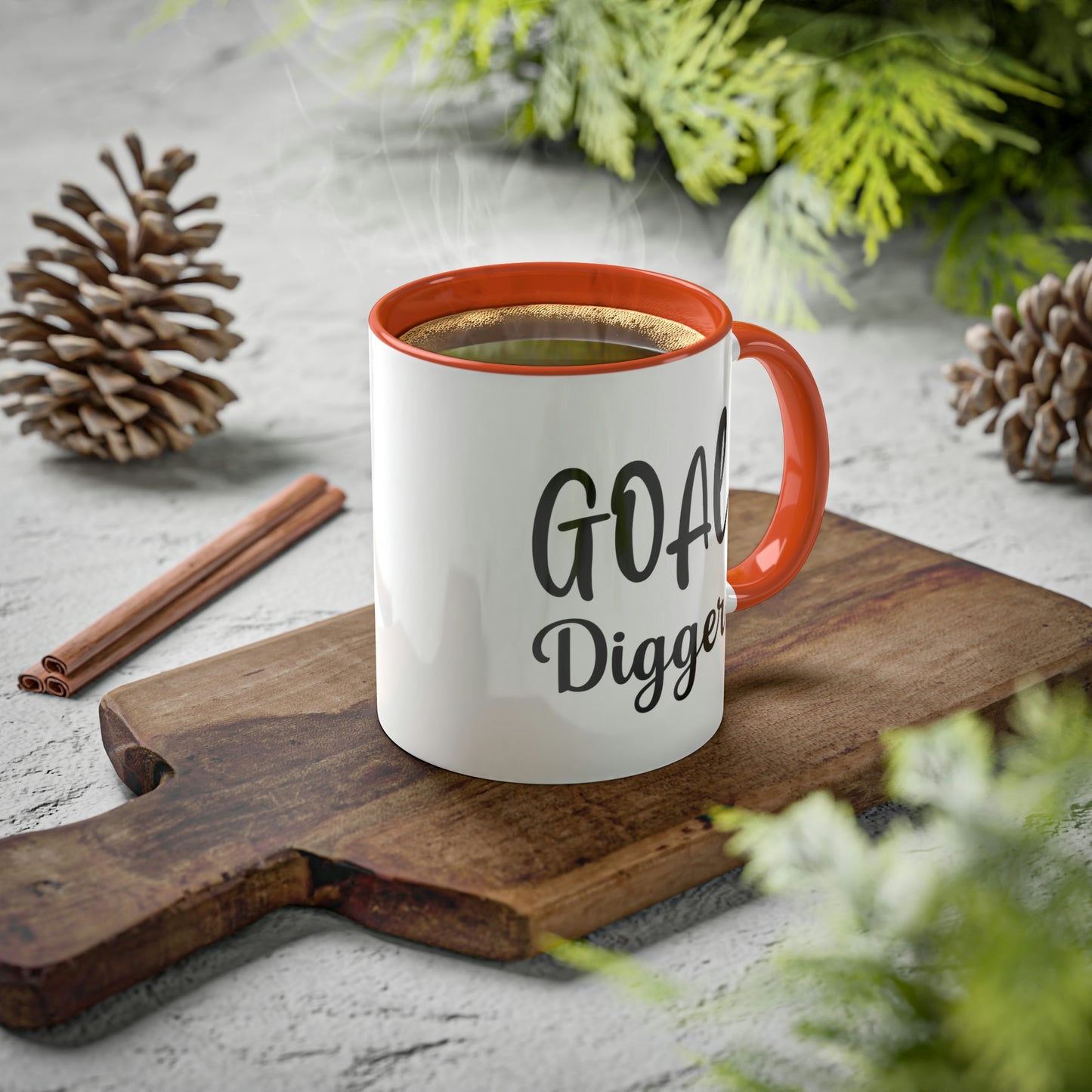 Goal Digger -11oz Coffee Mug - Mug for Ambition, Pink Coffee Mug for Coffee Lover, Mug for Goals, Gift for Boss