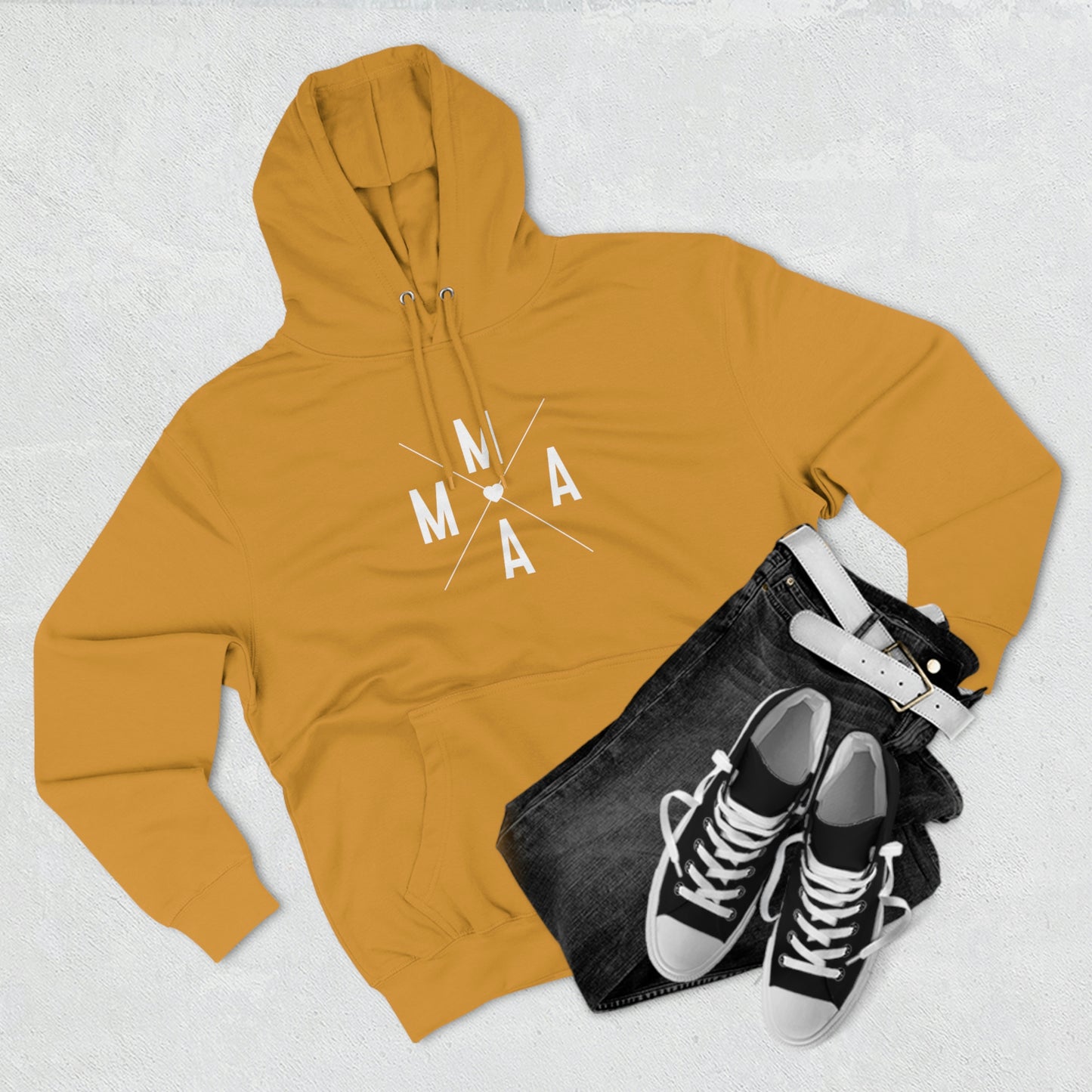Mama (x) - Unisex Premium Pullover Hoodie - Mother's Day Gift, Novelty Hoodie for Mom, Gift for Mama