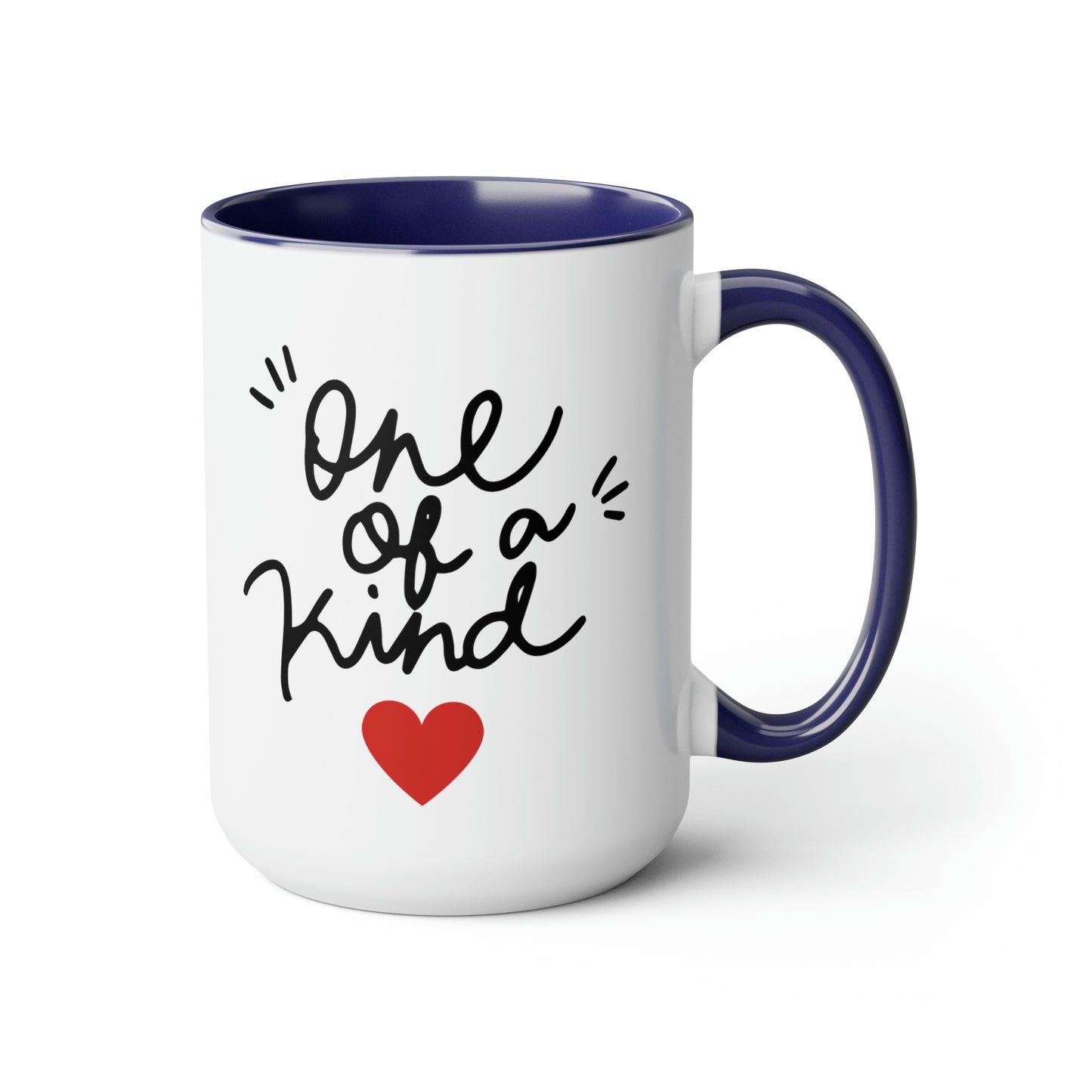 One of a Kind - 15oz Large Coffee Mugs - Inspirational Pink Coffee Mug, Gift for Women, Girl Power Gift, Gift for Women's History Month
