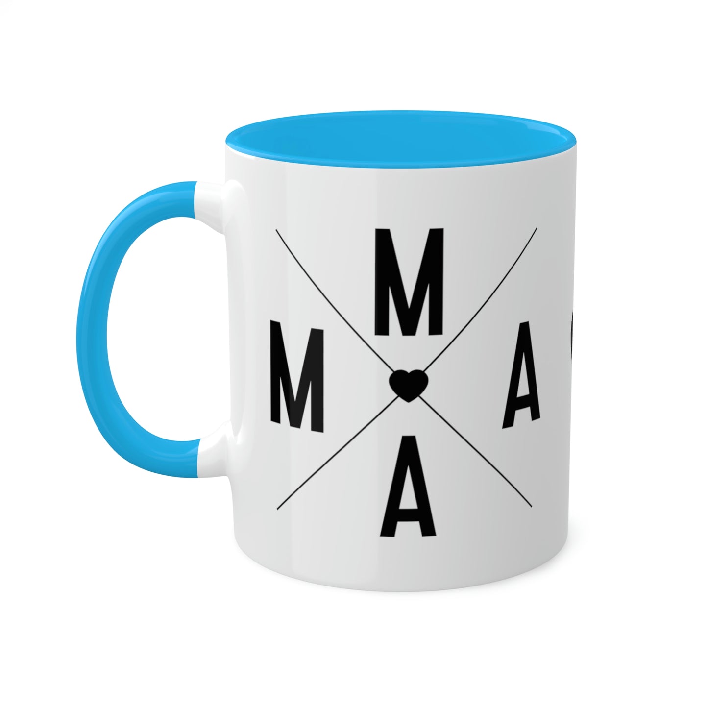 Mama Queen of Hearts - 11oz Coffee Mug, Pink Coffee Mug for Mama, Mother's Day Gift, Love Mama Coffee Cup, Gift for Mama