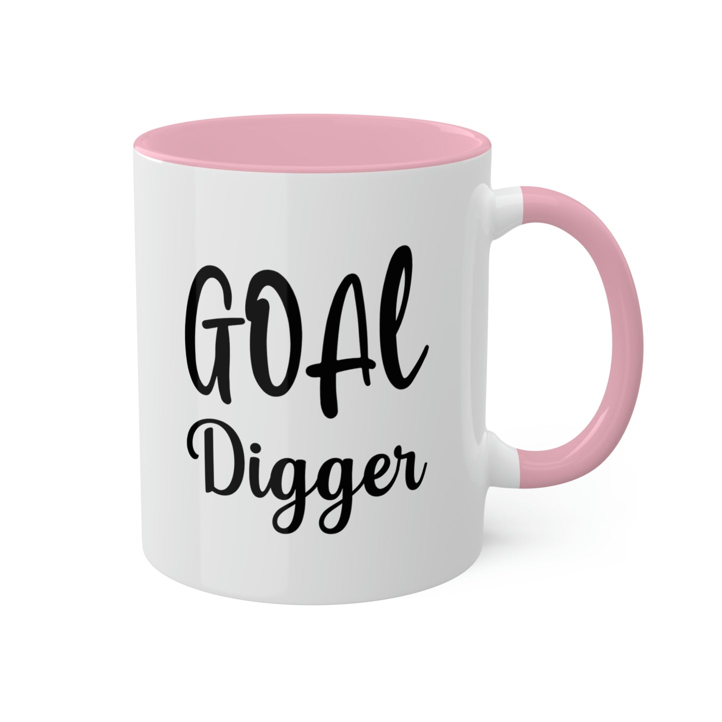 Goal Digger -11oz Coffee Mug - Mug for Ambition, Pink Coffee Mug for Coffee Lover, Mug for Goals, Gift for Boss