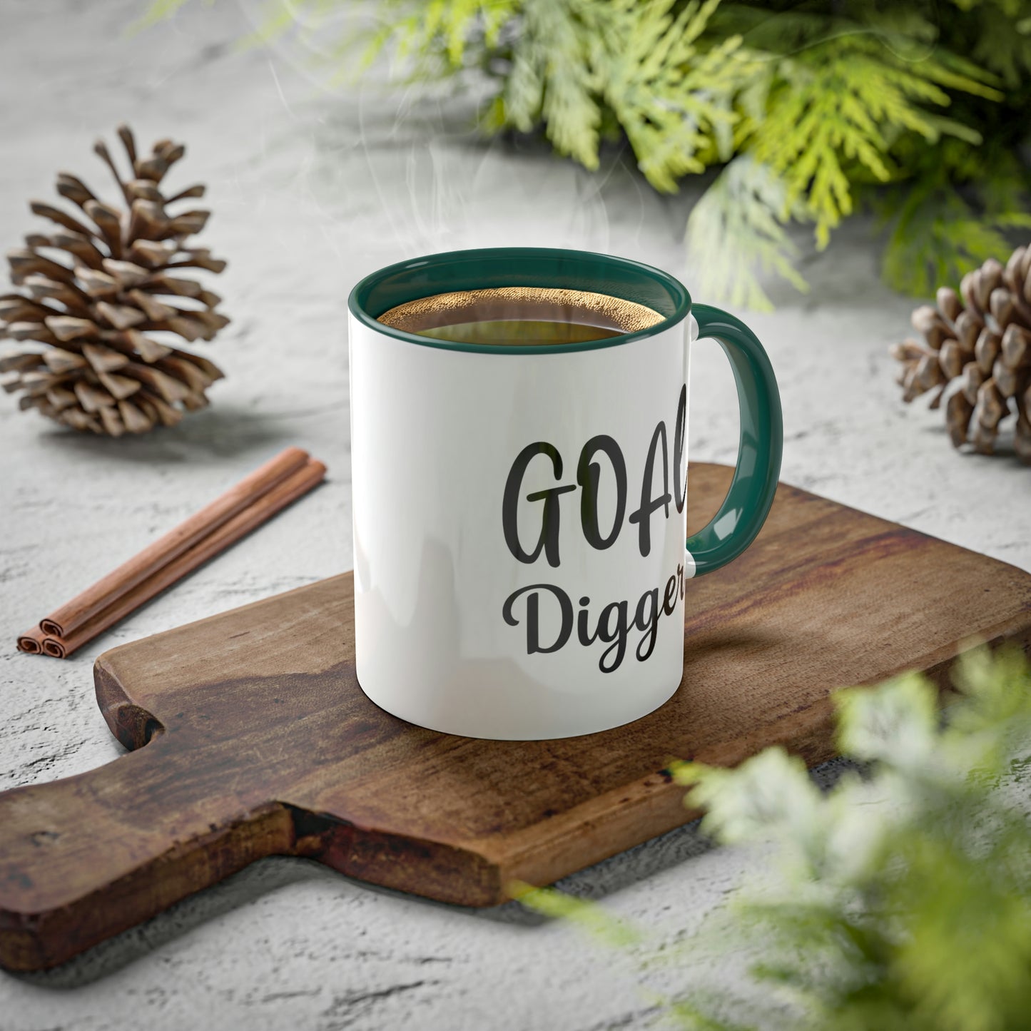 Goal Digger -11oz Coffee Mug - Mug for Ambition, Pink Coffee Mug for Coffee Lover, Mug for Goals, Gift for Boss