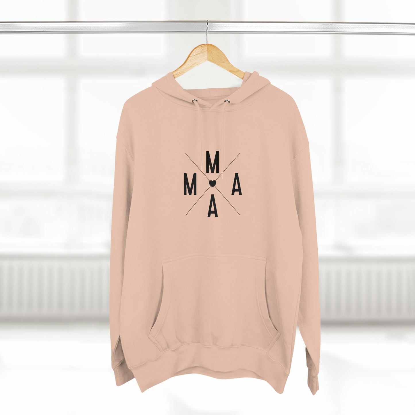 Mama (x) - Unisex Premium Pullover Hoodie - blck - Mother's Day Gift, Novelty Hoodie for Mom, Gift for Mama, Sweatshirt for Mama