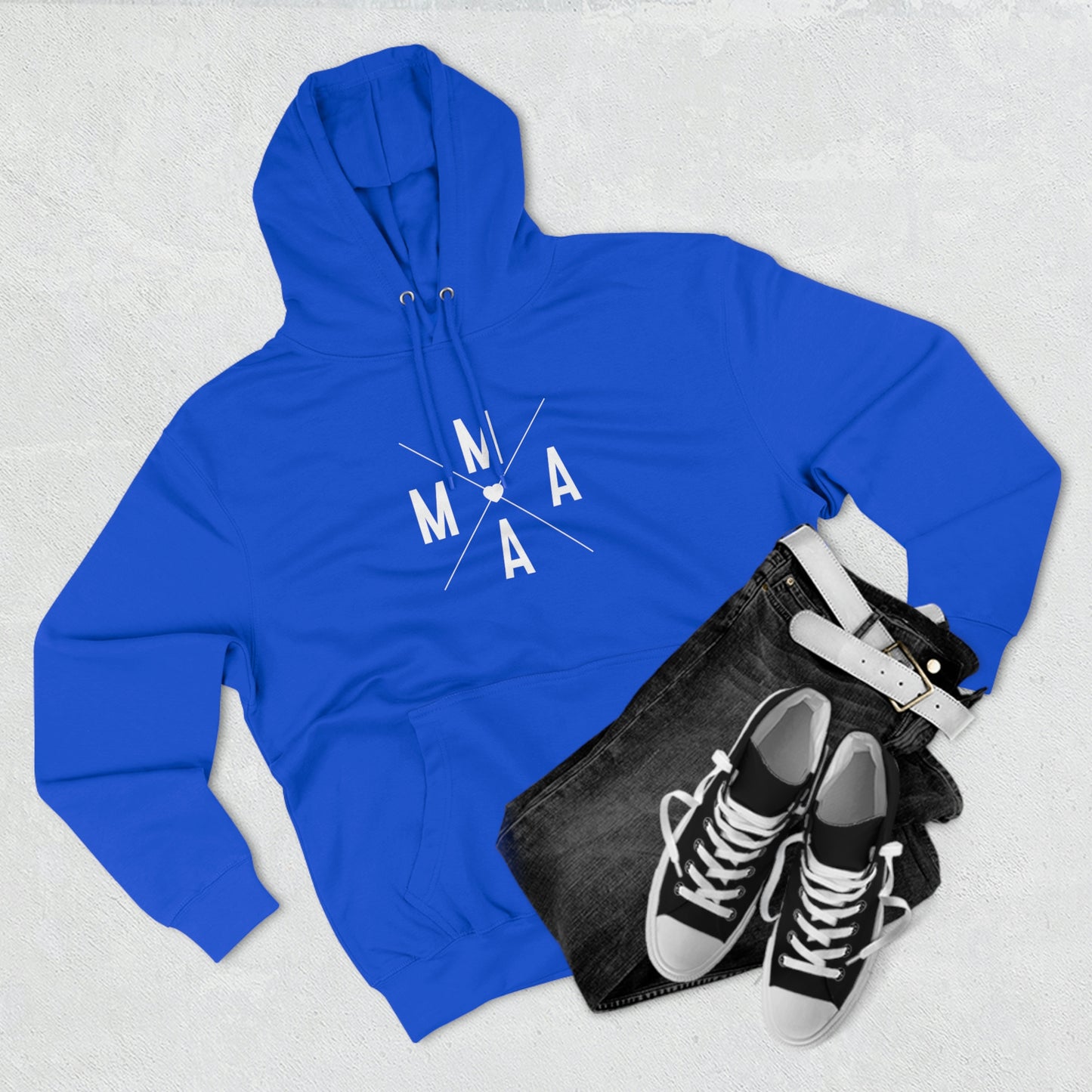 Mama (x) - Unisex Premium Pullover Hoodie - Mother's Day Gift, Novelty Hoodie for Mom, Gift for Mama