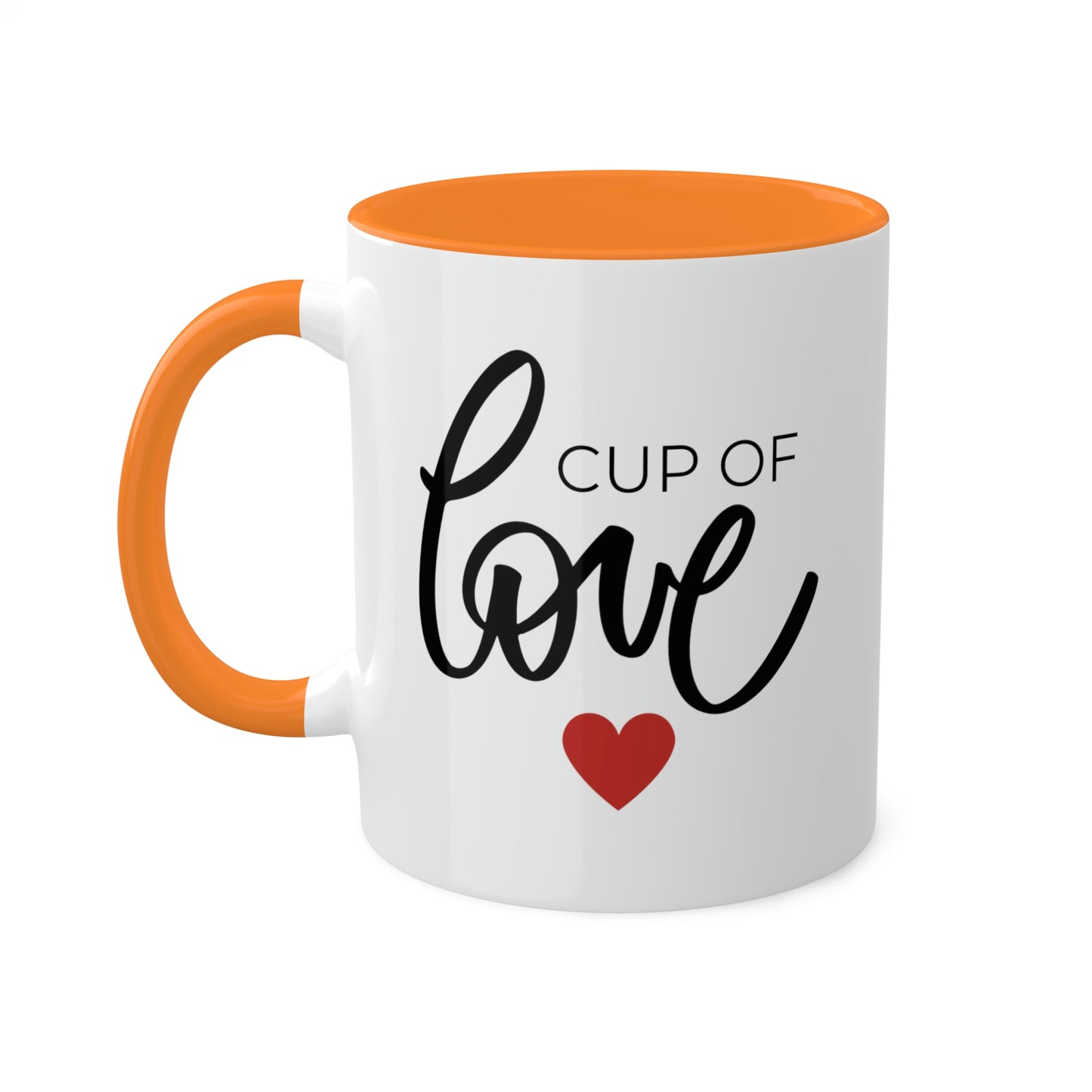 Cup of Love -11oz Coffee Mug - Gift for Mom, Pink Coffee Mug, Mug with Love, Gift for Wife, Mug for Girlfriend, Love You Mug