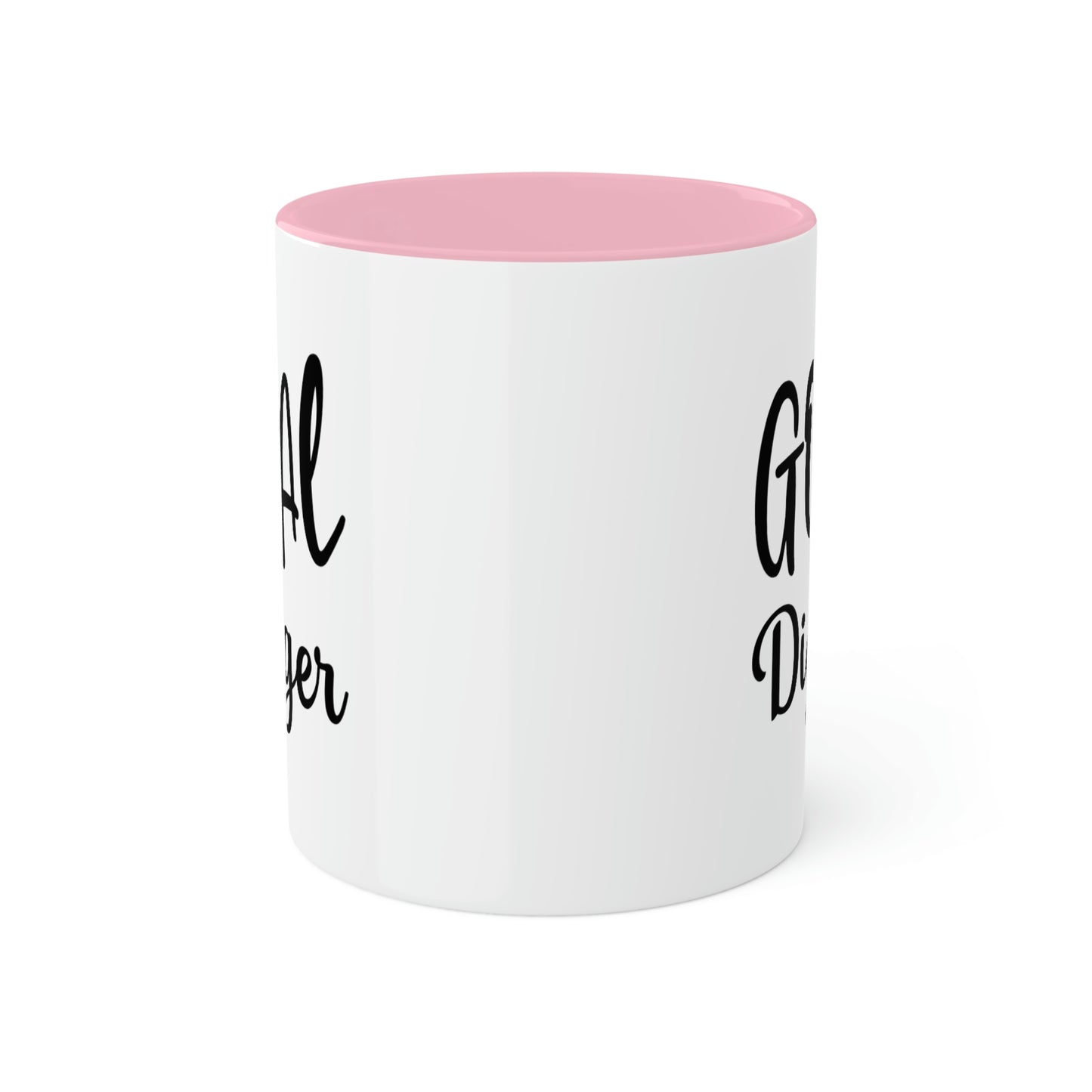 Goal Digger -11oz Coffee Mug - Mug for Ambition, Pink Coffee Mug for Coffee Lover, Mug for Goals, Gift for Boss