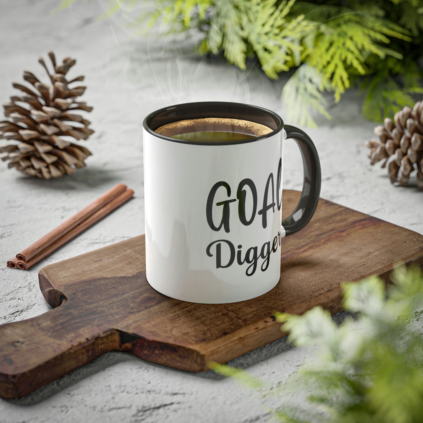 Goal Digger -11oz Coffee Mug - Mug for Ambition, Pink Coffee Mug for Coffee Lover, Mug for Goals, Gift for Boss