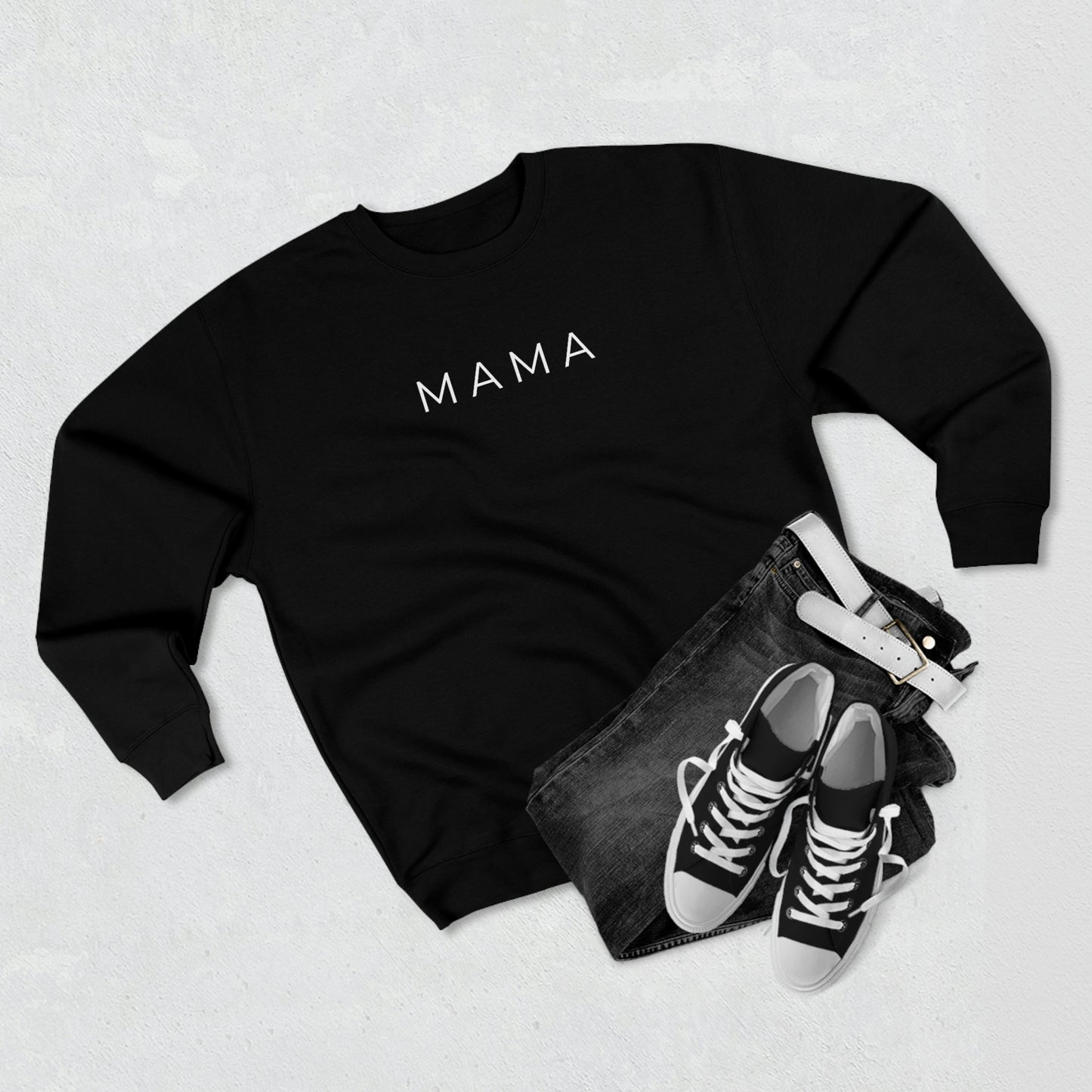 Mama - Premium Crewneck Sweatshirt - Gift for Mom, Gift Idea for Mothers Day, Streetwear Sweatshirt Hoodie
