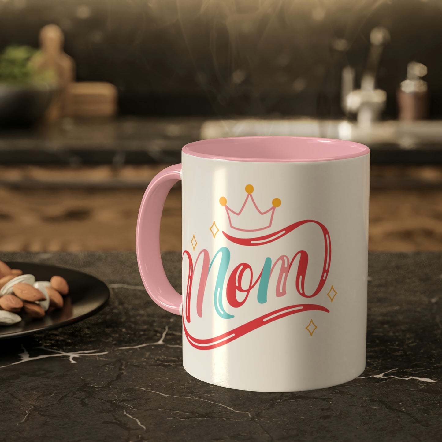 Mom - 11oz Coffee Mug, Novelty Mug, Gift for Mom, Mother's Day Gift, Love Mom Coffee Cup