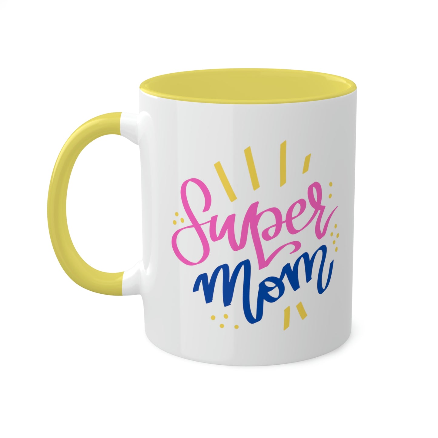 Super Mom -11oz Coffee Mug - Mug for Mom, Pink Coffee Mug for Coffee Lover, Mug for Best Mom, Gift for Super Mom, Gift for Wife