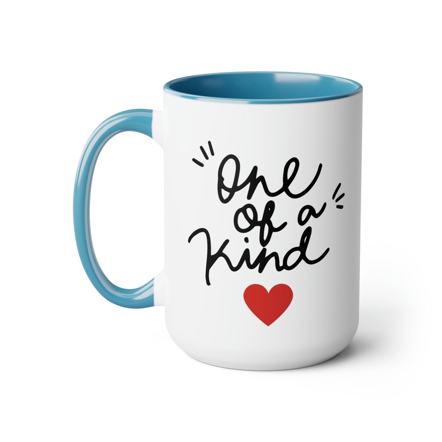 One of a Kind - 15oz Large Coffee Mugs - Inspirational Pink Coffee Mug, Gift for Women, Girl Power Gift, Gift for Women's History Month