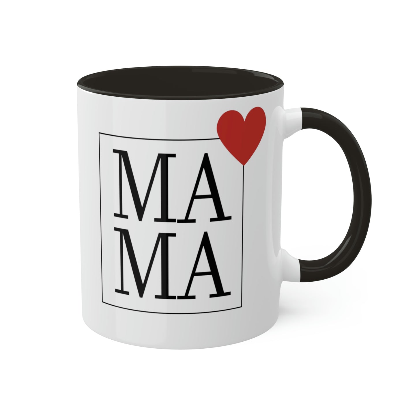 Mama (heart) - 11oz Coffee Mug, Novelty Mug for Mama, Mother's Day Gift, Love Mama Coffee Cup, Gift for Mama, Pink Coffee Mug