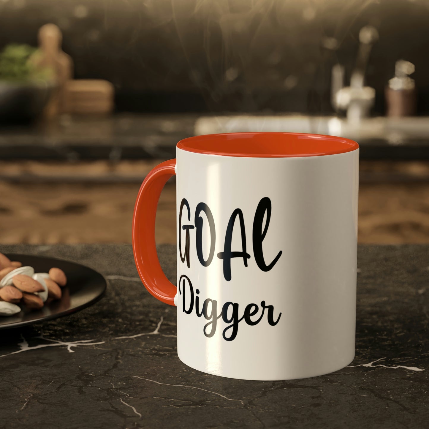 Goal Digger -11oz Coffee Mug - Mug for Ambition, Pink Coffee Mug for Coffee Lover, Mug for Goals, Gift for Boss