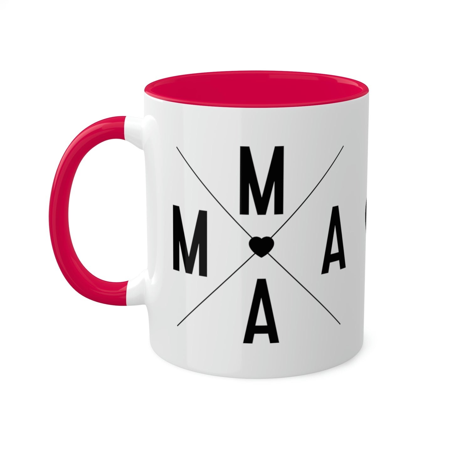 Mama Queen of Hearts - 11oz Coffee Mug, Pink Coffee Mug for Mama, Mother's Day Gift, Love Mama Coffee Cup, Gift for Mama