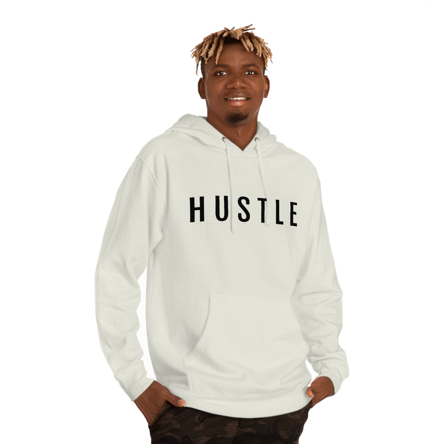 Hustle - Unisex Hooded Sweatshirt - Inspirational, Motivational Message, Novelty Sweatshirt, Streetwear Sweatshirt Hoodie