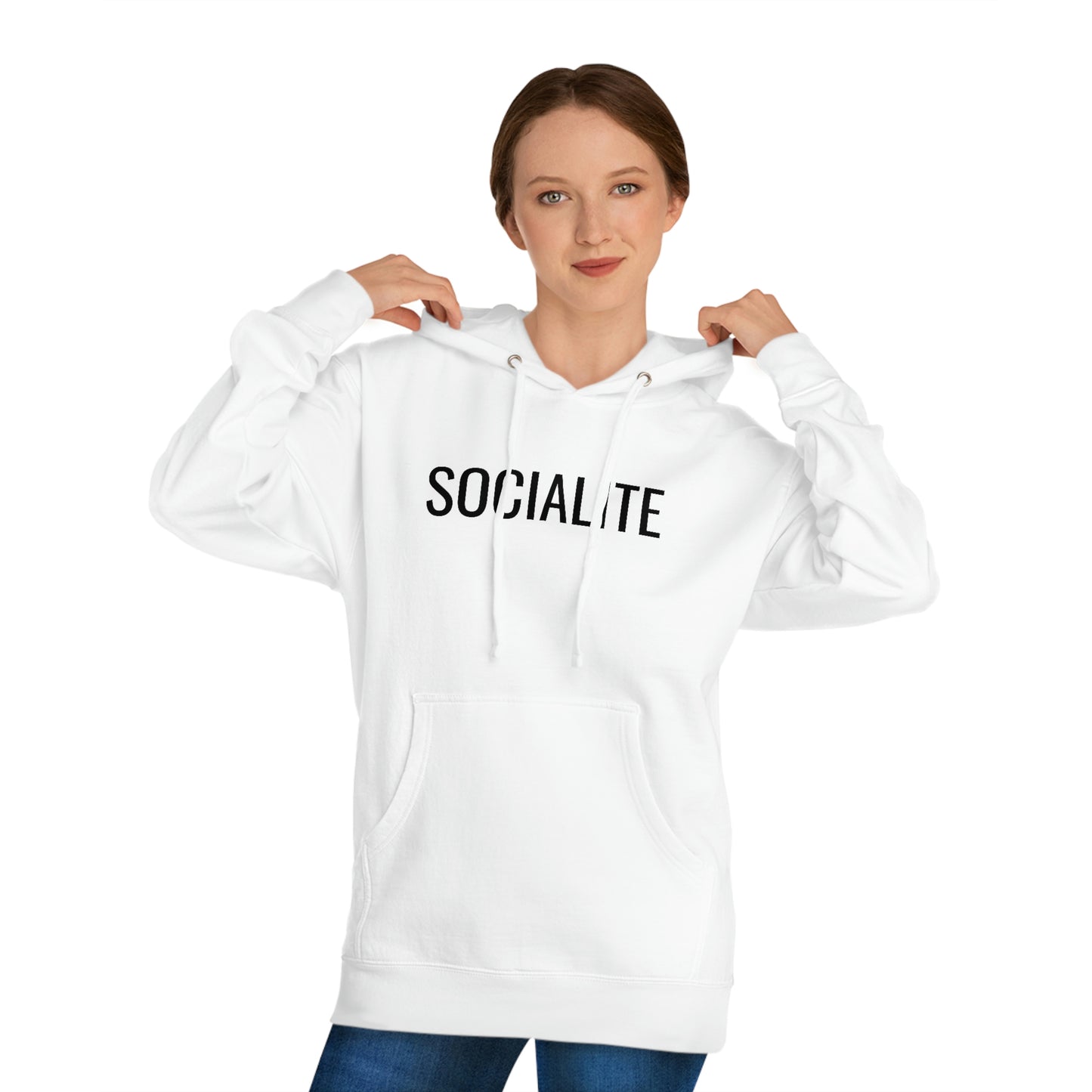 Socialite - Unisex Hooded Sweatshirt - Gift for Her or Him, Novelty Sweatshirt, Gift Idea, Streetwear Sweatshirt Hoodie