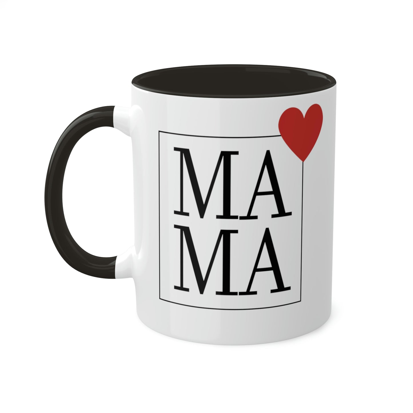 Mama (heart) - 11oz Coffee Mug, Novelty Mug for Mama, Mother's Day Gift, Love Mama Coffee Cup, Gift for Mama, Pink Coffee Mug