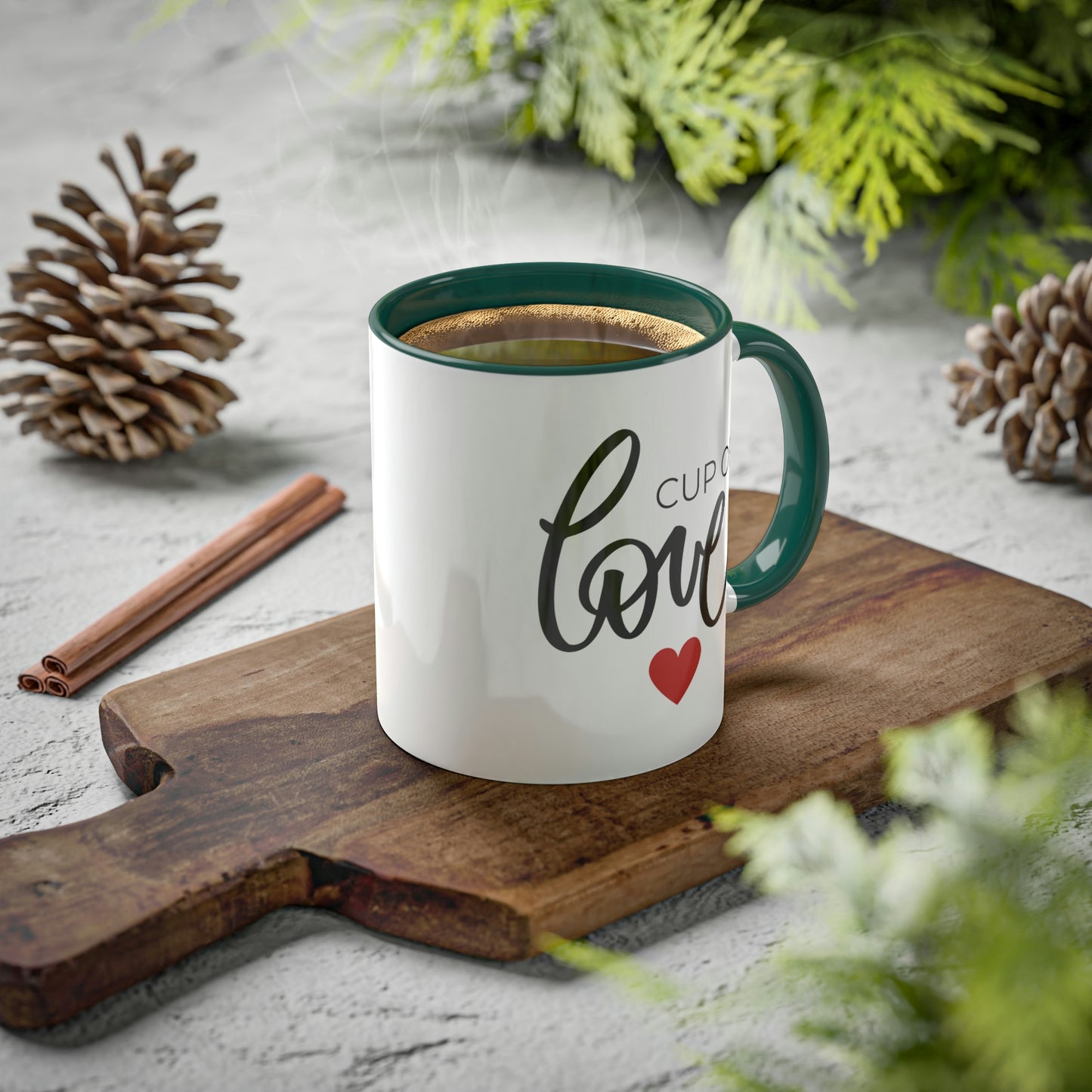 Cup of Love -11oz Coffee Mug - Gift for Mom, Pink Coffee Mug, Mug with Love, Gift for Wife, Mug for Girlfriend, Love You Mug