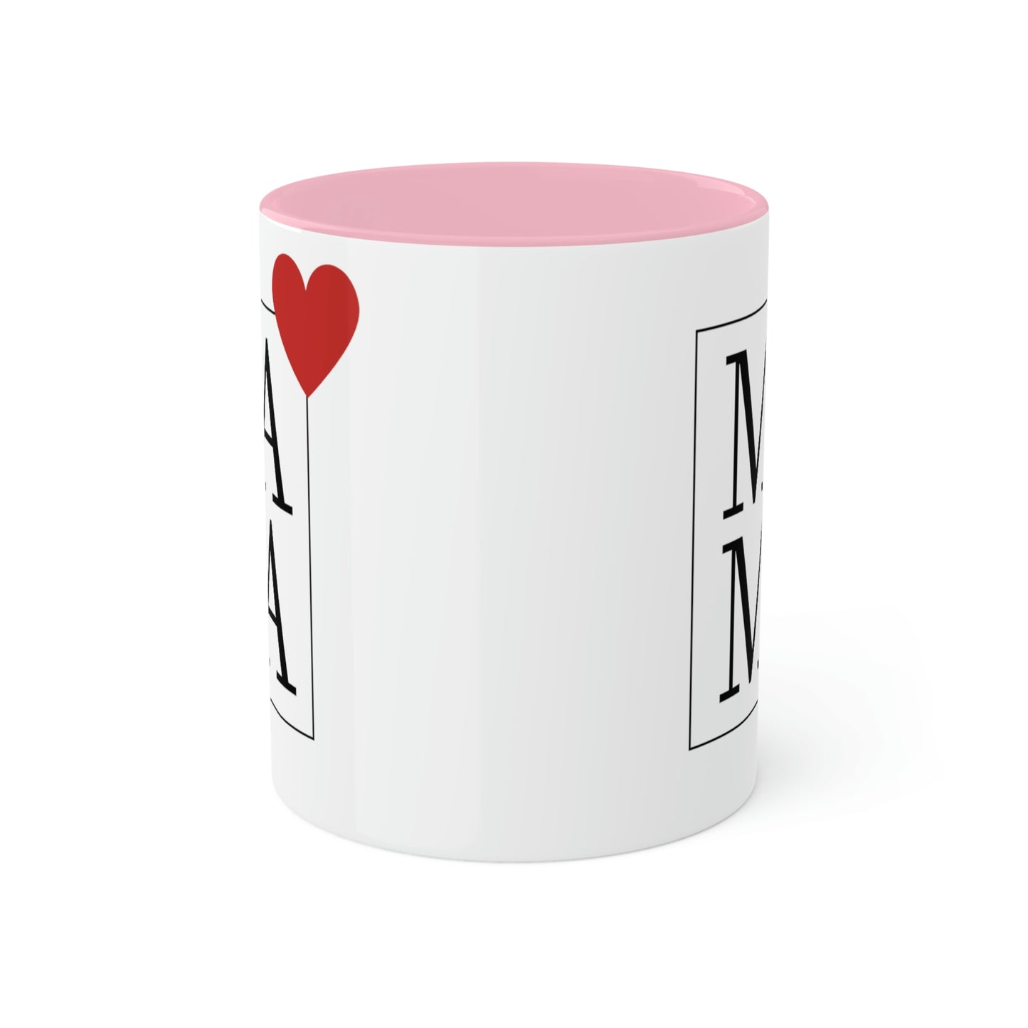 Mama (heart) - 11oz Coffee Mug, Novelty Mug for Mama, Mother's Day Gift, Love Mama Coffee Cup, Gift for Mama, Pink Coffee Mug