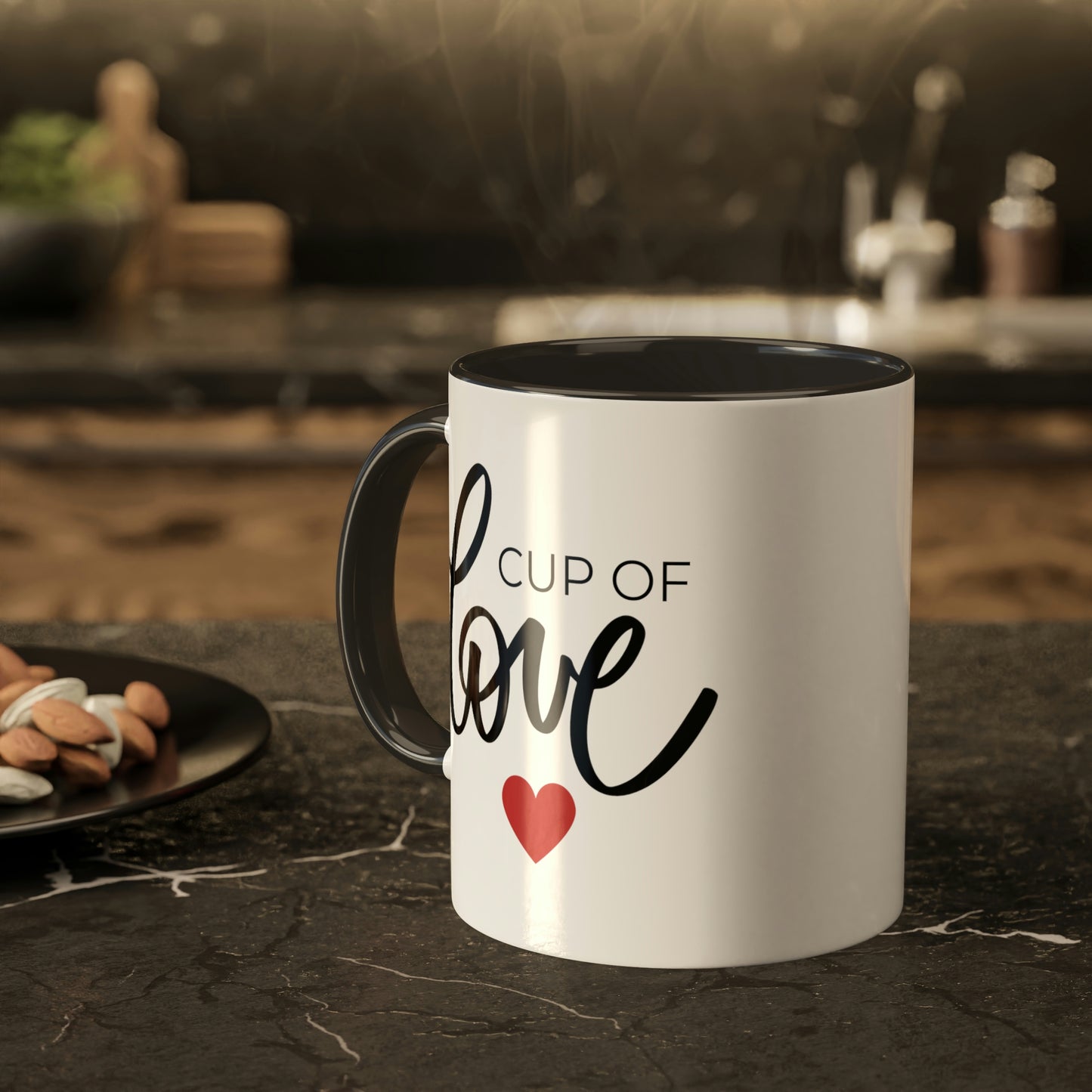 Cup of Love -11oz Coffee Mug - Gift for Mom, Pink Coffee Mug, Mug with Love, Gift for Wife, Mug for Girlfriend, Love You Mug