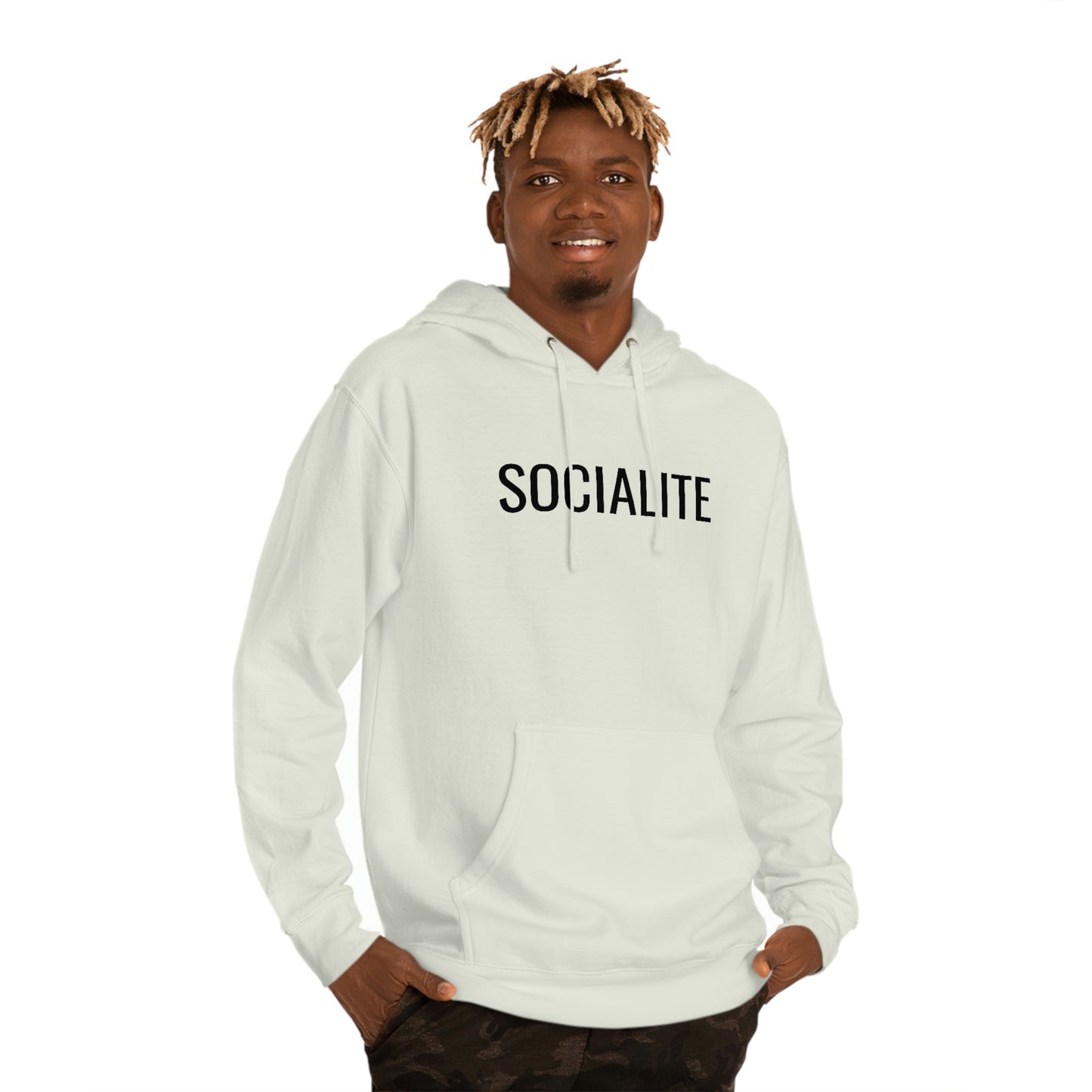 Socialite - Unisex Hooded Sweatshirt - Gift for Her or Him, Novelty Sweatshirt, Gift Idea, Streetwear Sweatshirt Hoodie