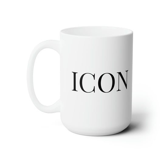 Icon Coffee Mug- 15oz Large Mug, Inspirational Coffee Mug, Funny Coffee Mug, Mugs With Sayings, Gift for Women and Men, Gift for Her, Humorous Coffee Mug
