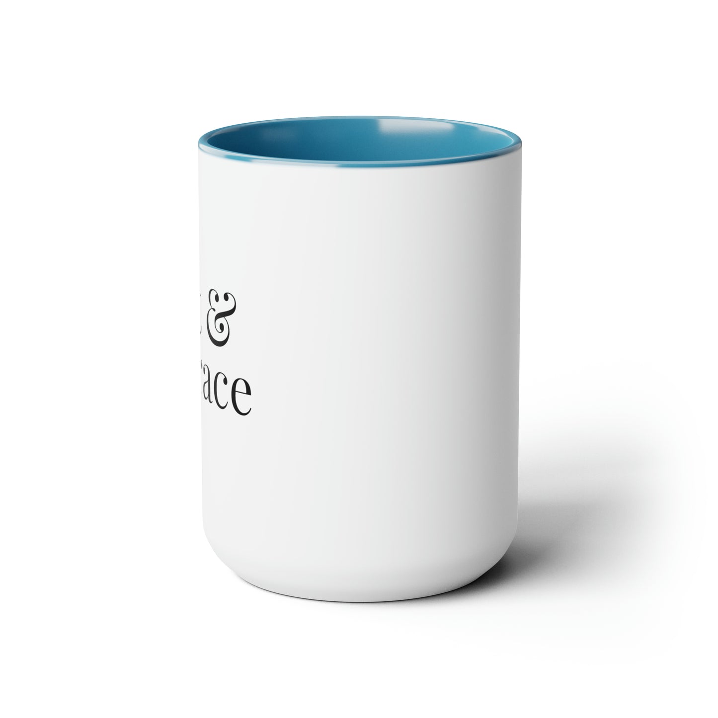 Grit & Grace - 15oz Large Coffee Mugs - Inspirational Coffee Mug, Mugs With Sayings, Gift for Women and Men, Gift for Him and Her, Religious Coffee Mug