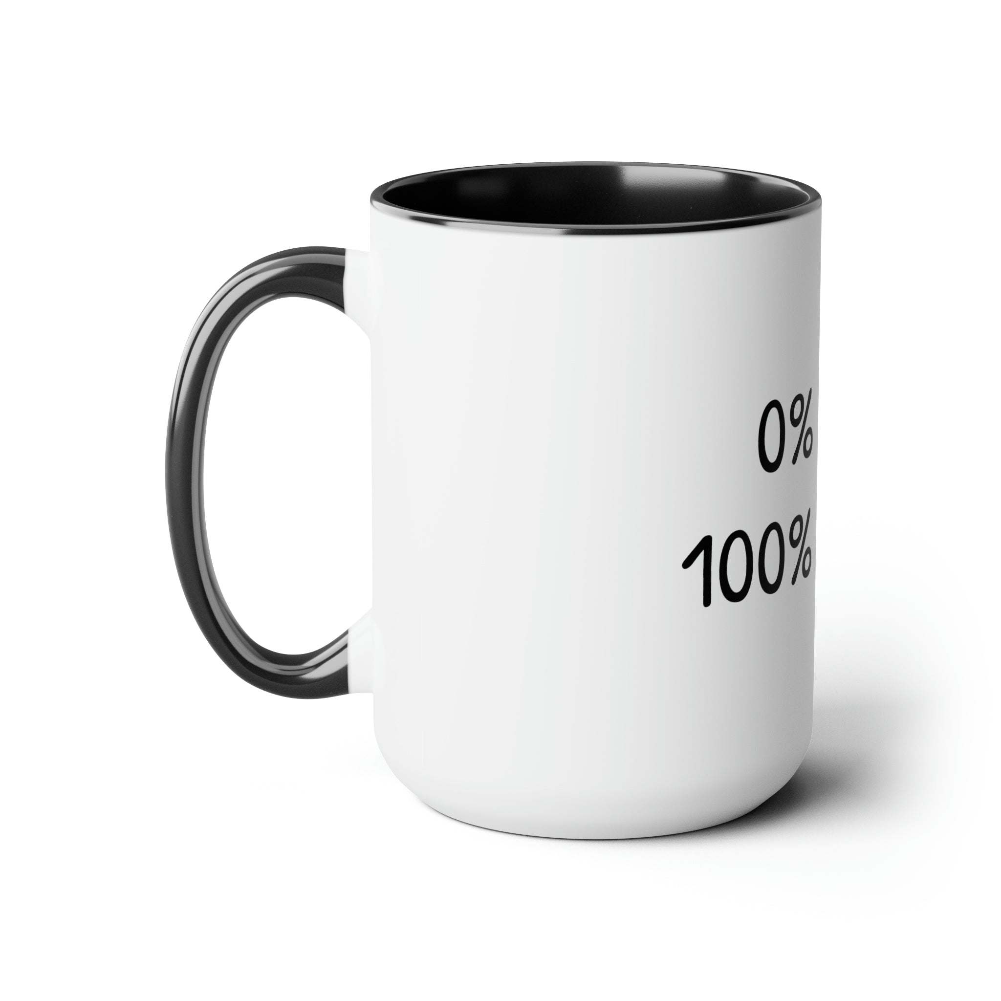 0% Luck 100% Hustle - 15oz Large Coffee Mug