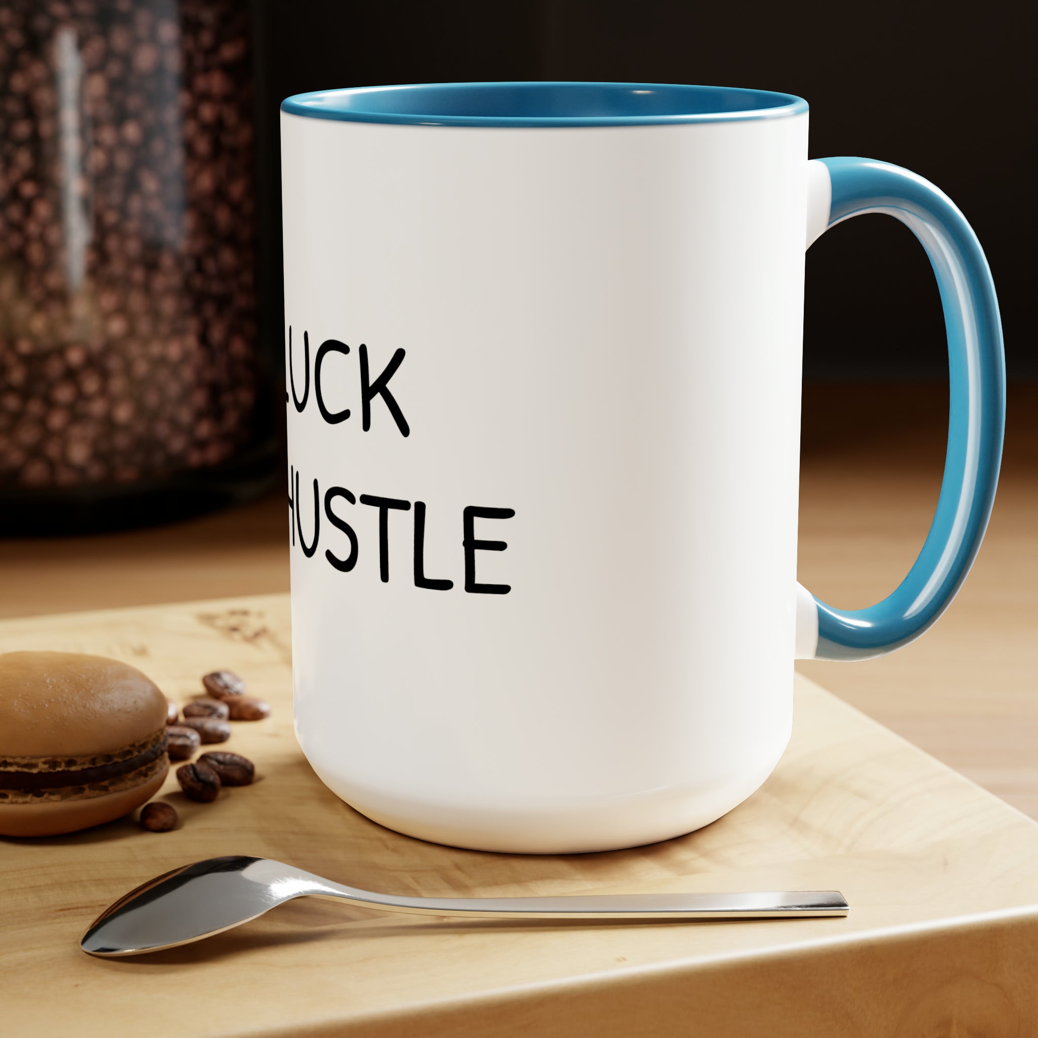 0% Luck 100% Hustle - 15oz Large Coffee Mug