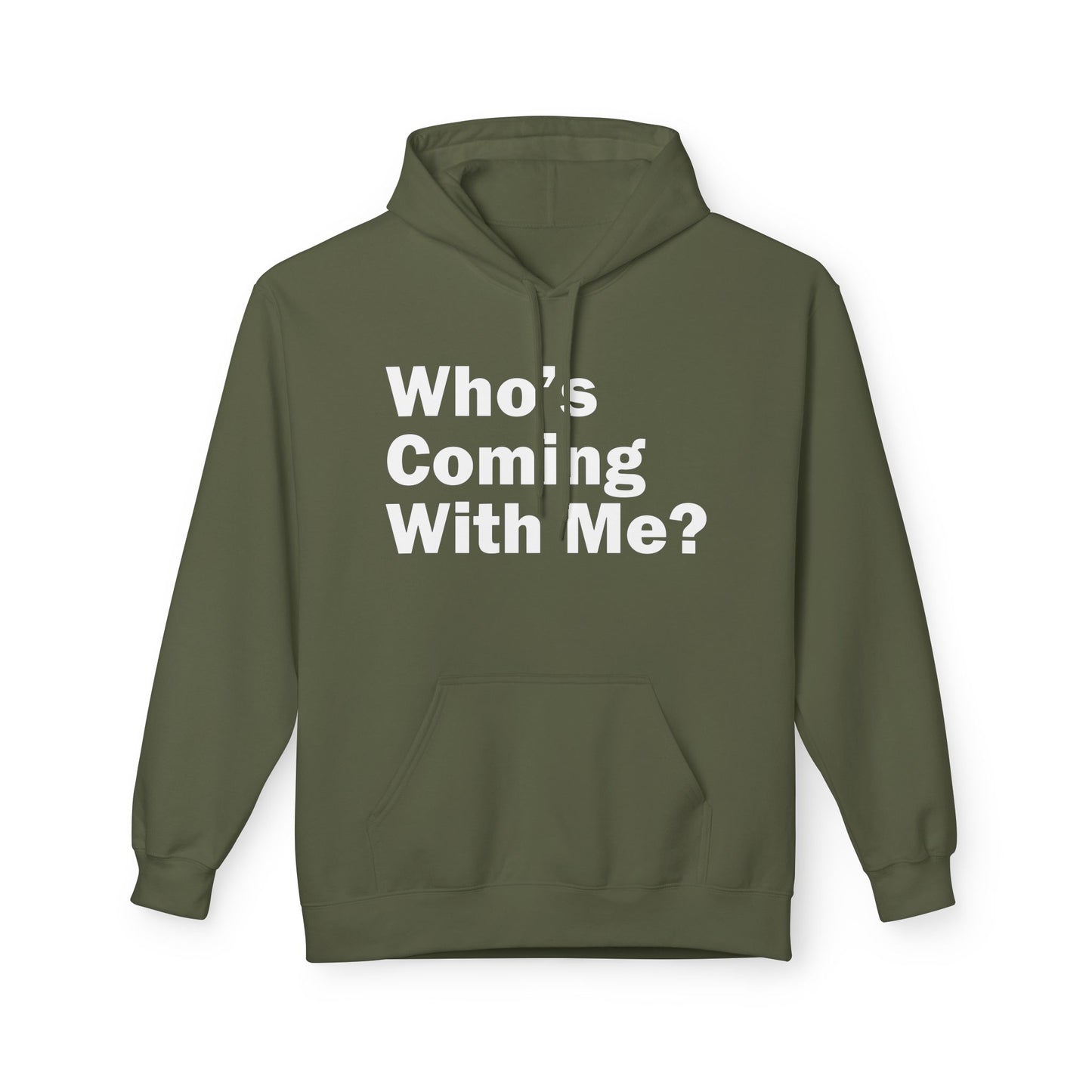 Who's Coming With Me? Unisex Midweight Softstyle Fleece Hoodie