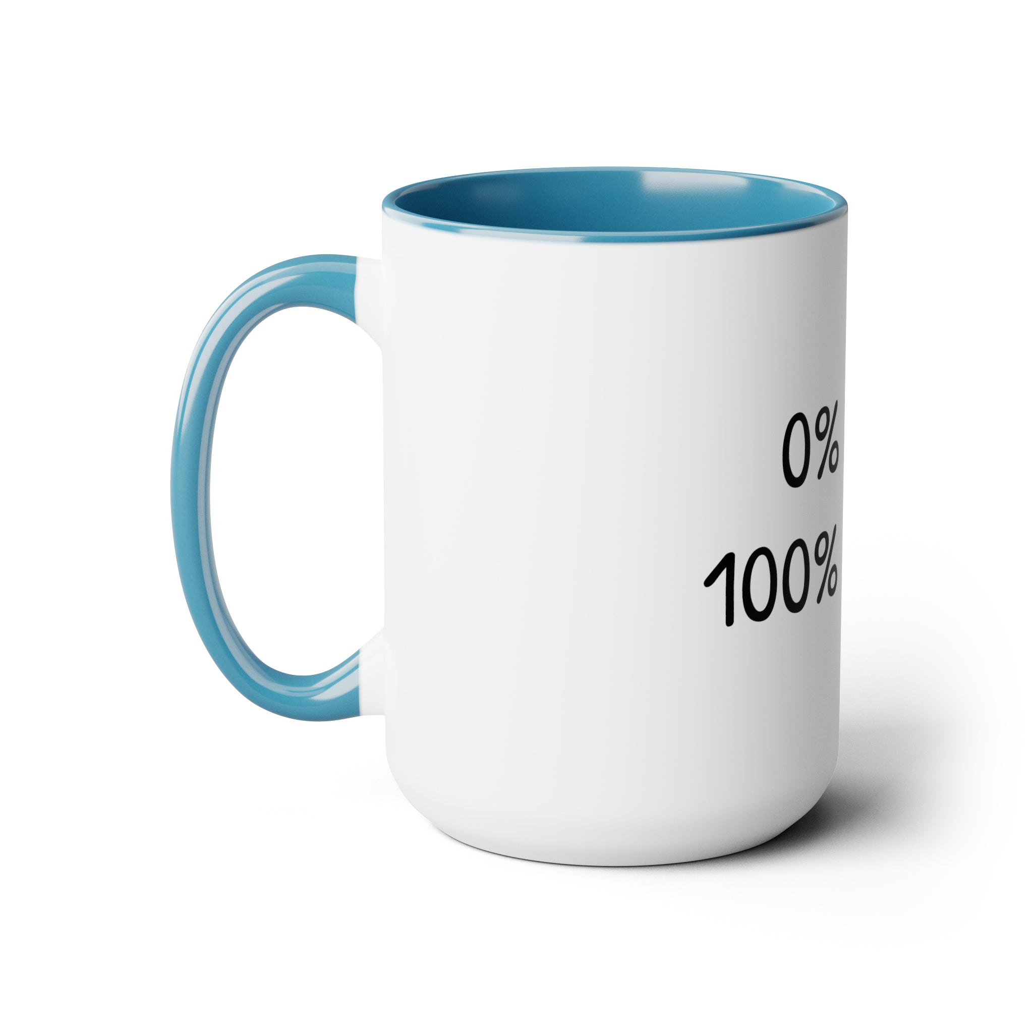 0% Luck 100% Hustle - 15oz Large Coffee Mug