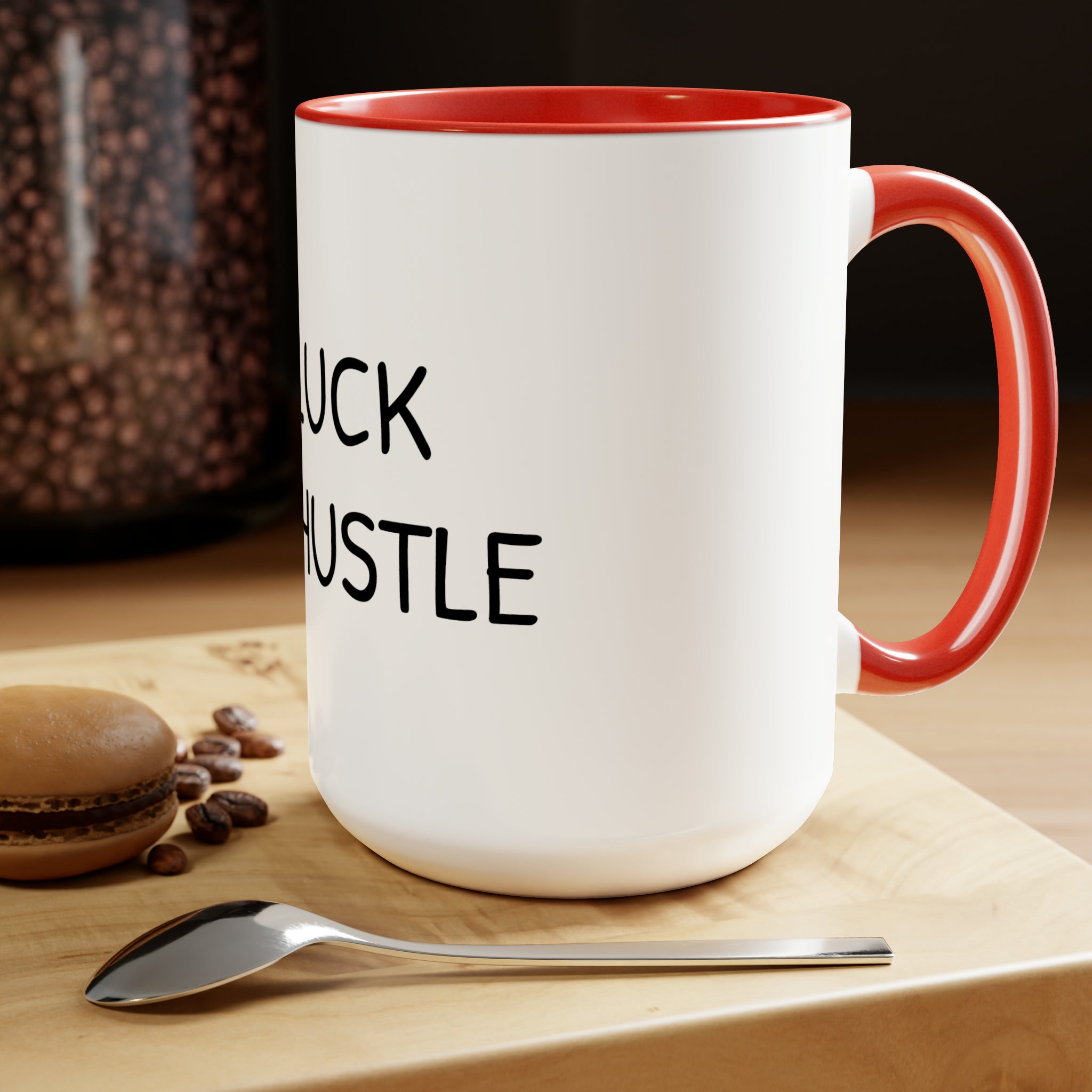 0% Luck 100% Hustle - 15oz Large Coffee Mug