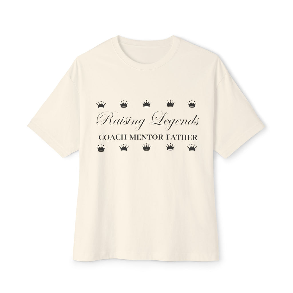 Raising Legends "Coach Mentor Father" - Oversized Boxy T‑Shirt