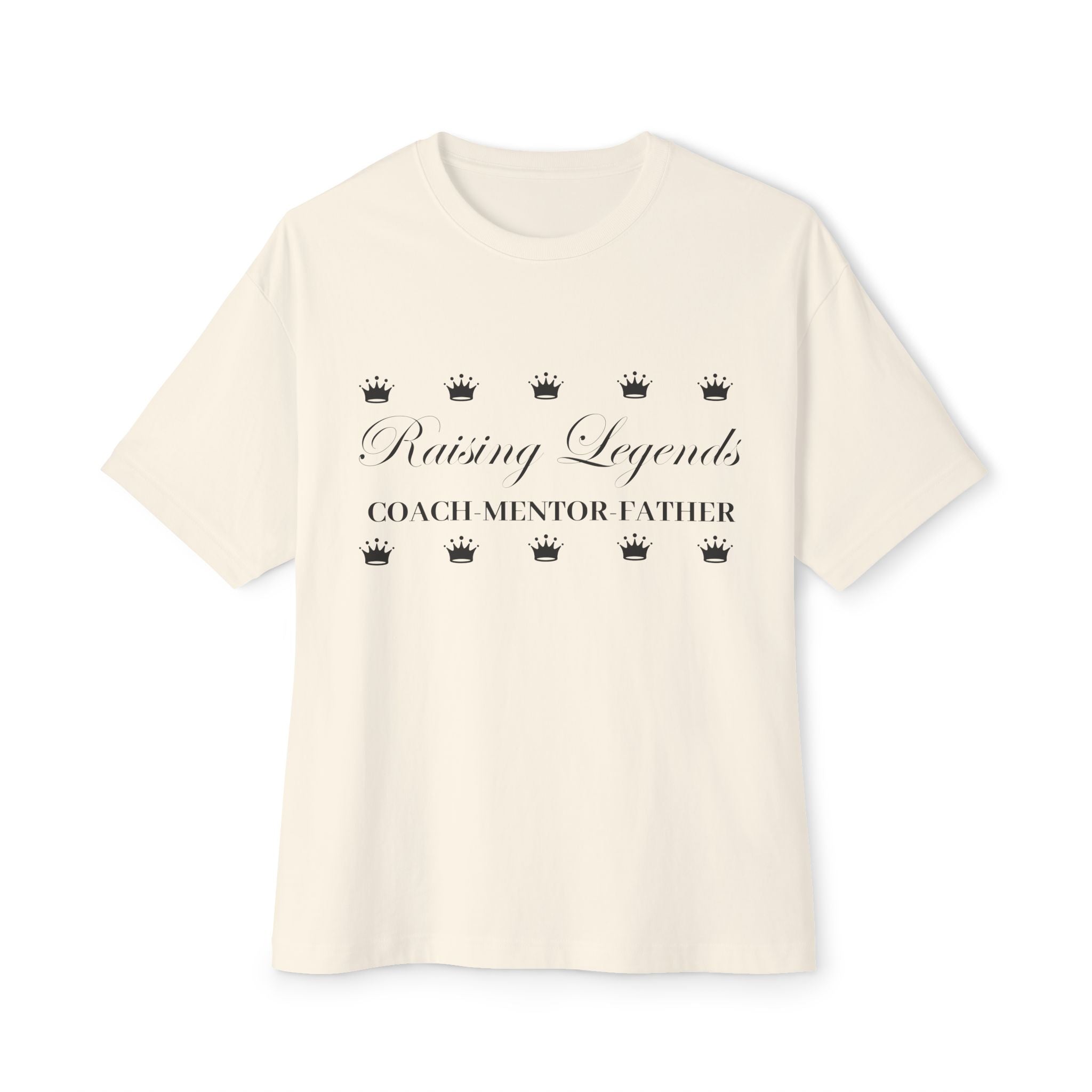 Raising Legends "Coach Mentor Father" - Oversized Boxy T‑Shirt