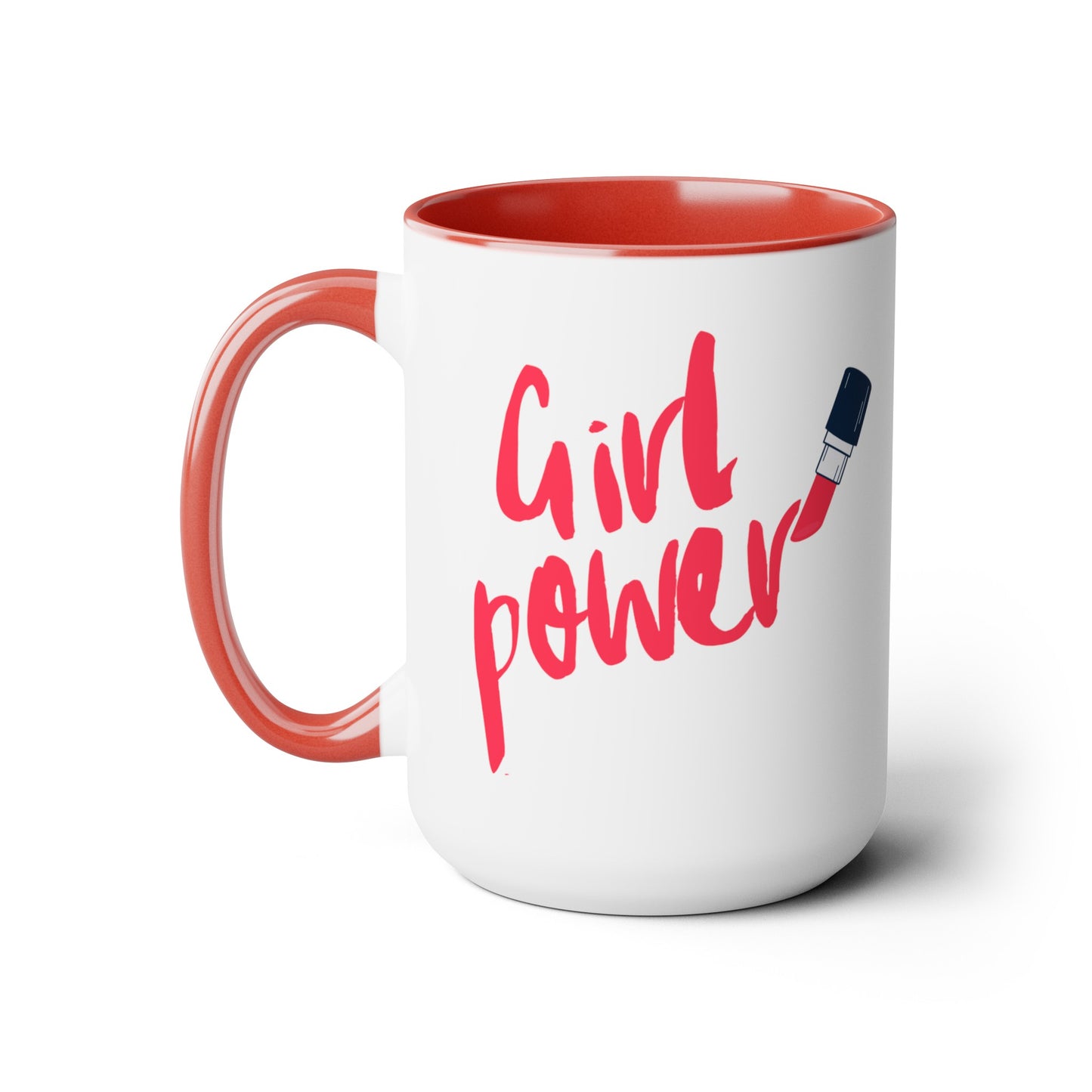 Girl Power - 15oz Large Coffee Mugs - Inspirational Coffee Mug, Gift for Women, Girl Power Gift, Gift for Women's History Month