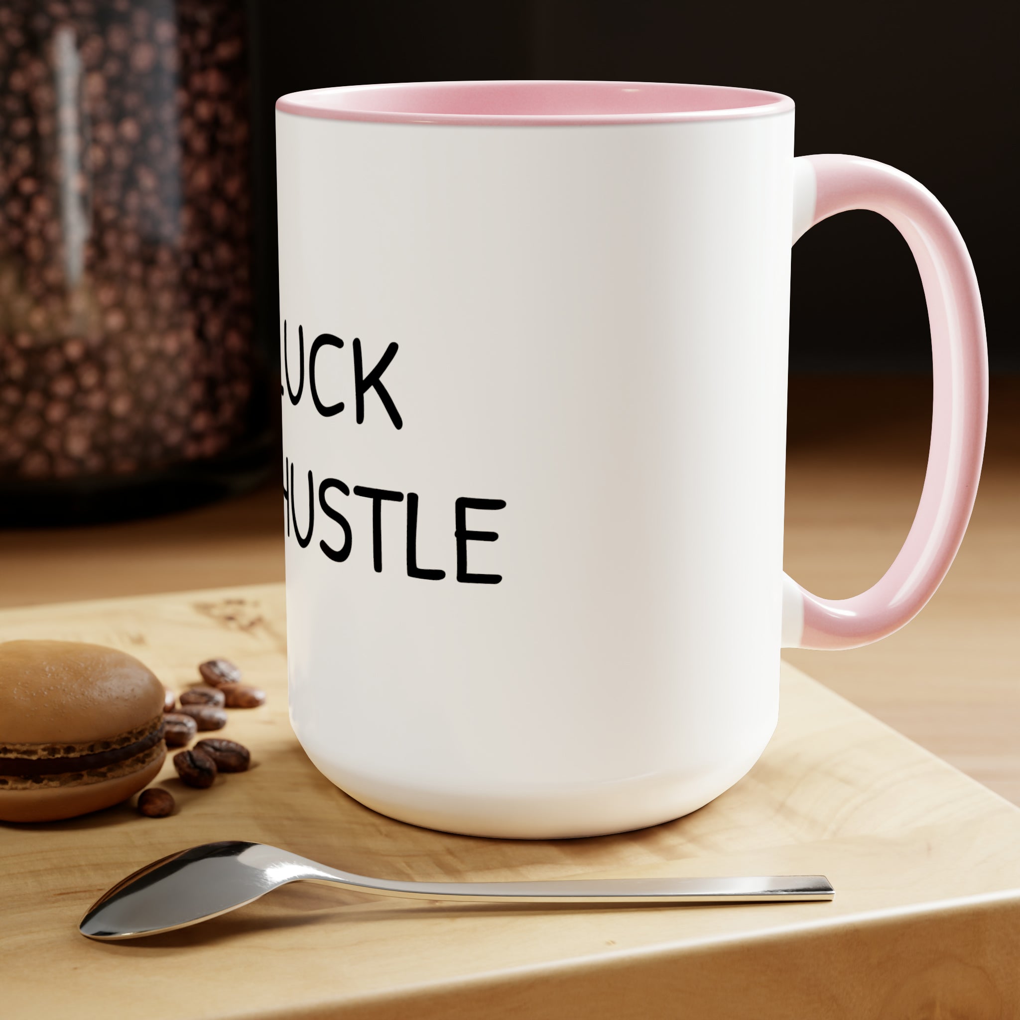 0% Luck 100% Hustle - 15oz Large Coffee Mug