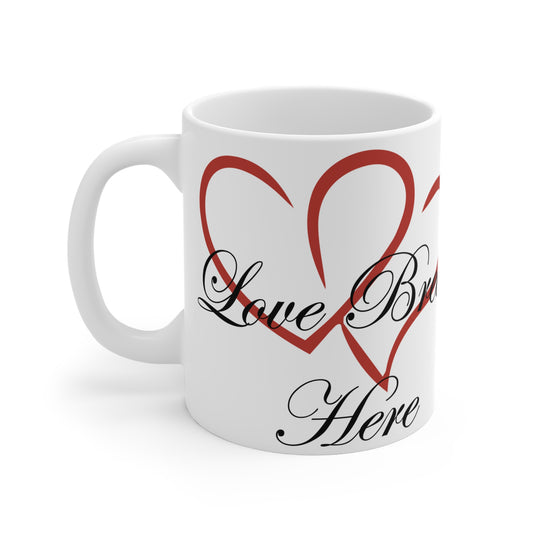 Love Brews Here 11oz Valentine's Day Mug – Sip the Love